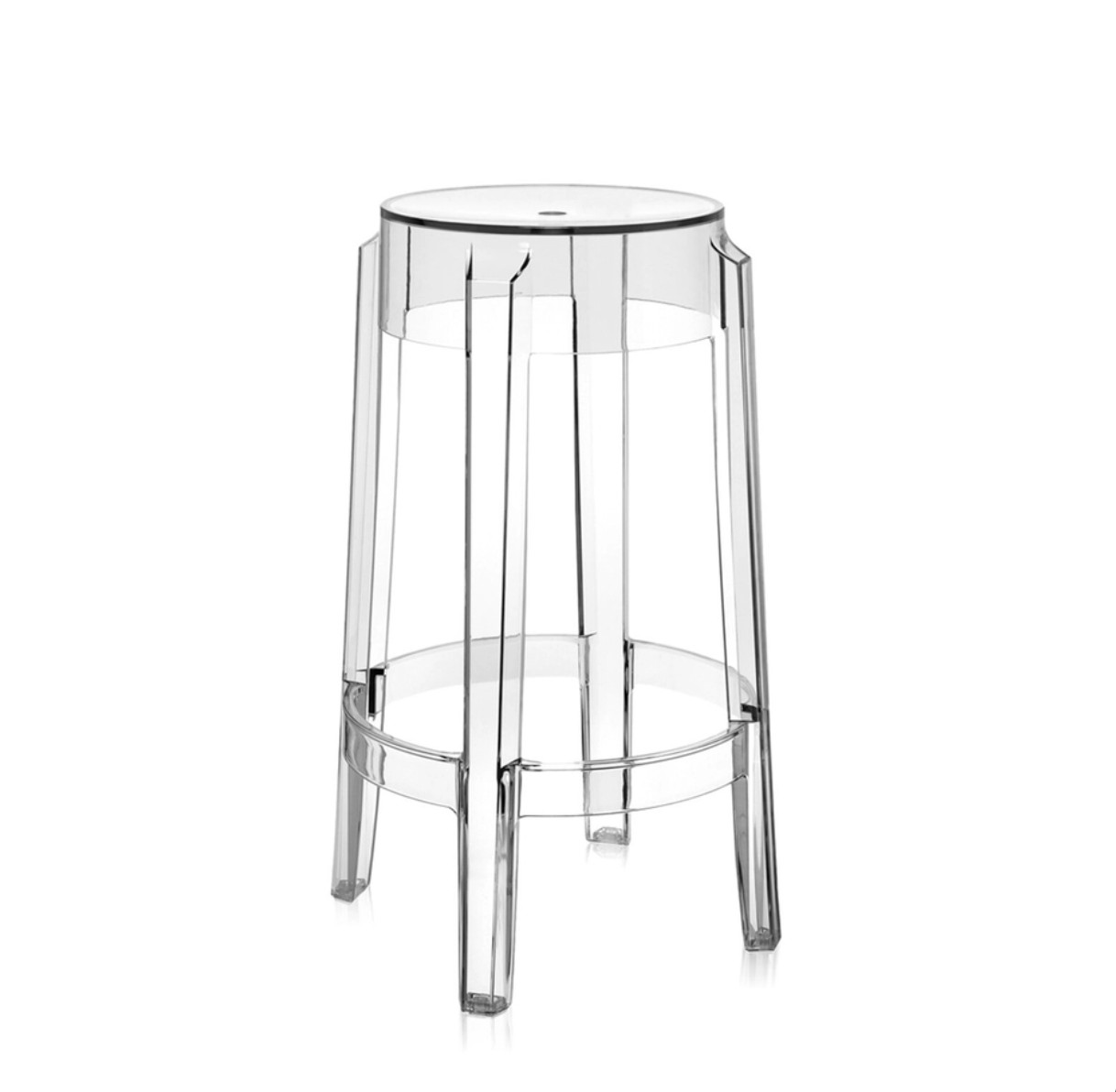 CHARLES GHOST 65 CM (3 STOOLS) Philippe Starck KARTELL