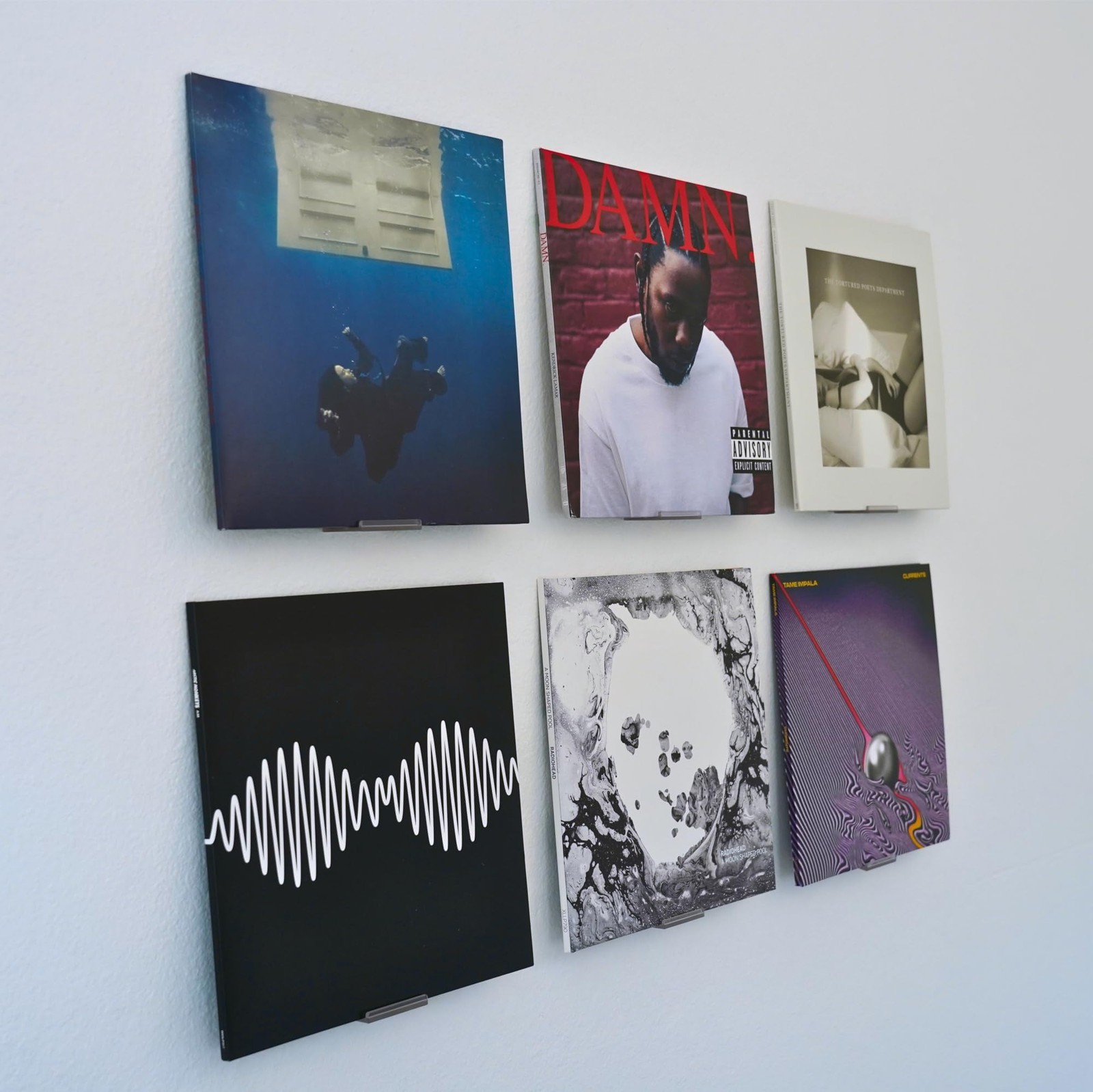 Adhesive Vinyl Wall Mount (4-Pack) – Strong Hold Record Holder Wall, Record-S…