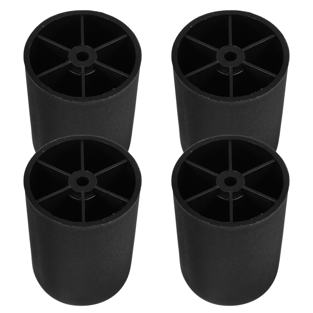 4Pcs Black ABS Plastic Adjustable Sofa Legs for Furniture Table Cabinet Riser