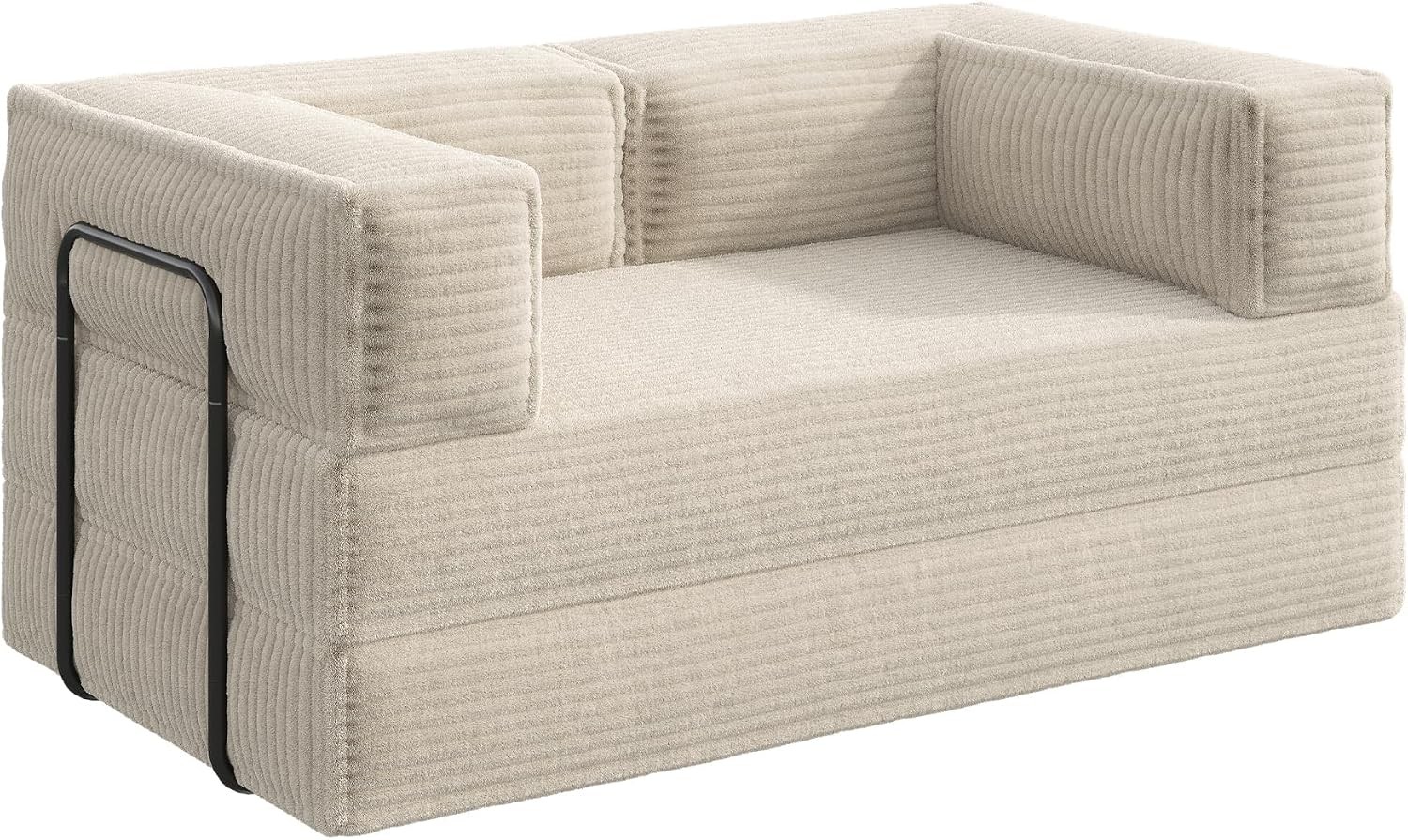 71” Futon Sofa Bed Convertible Sleeper Sofa Folding Pull Out Couch Boneless