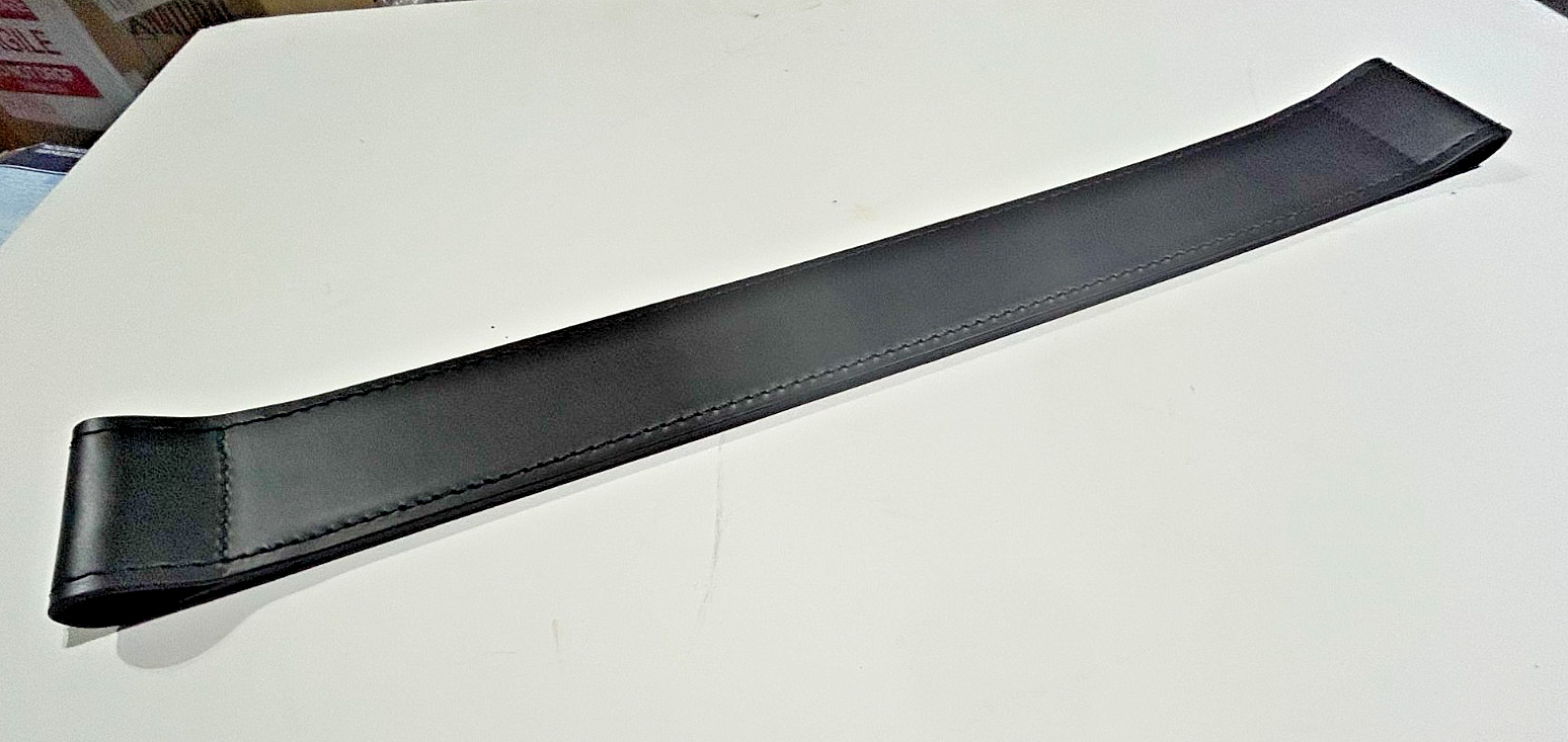 BREUER WASSILY CHAIR BLACK LEATHER ARM STRAP MADE IN ITALY for PALAZZETTI