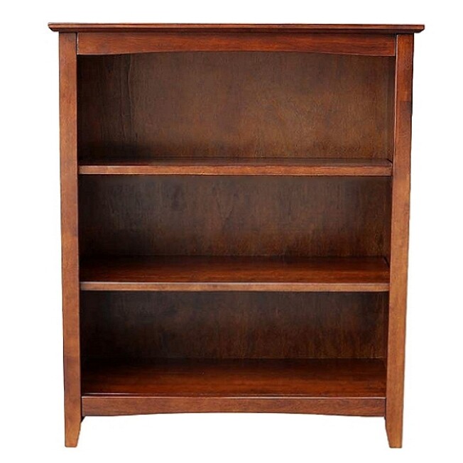 Mission Craftsman Shaker 3 Shelf 36″ Solid Hardwood Bookcase