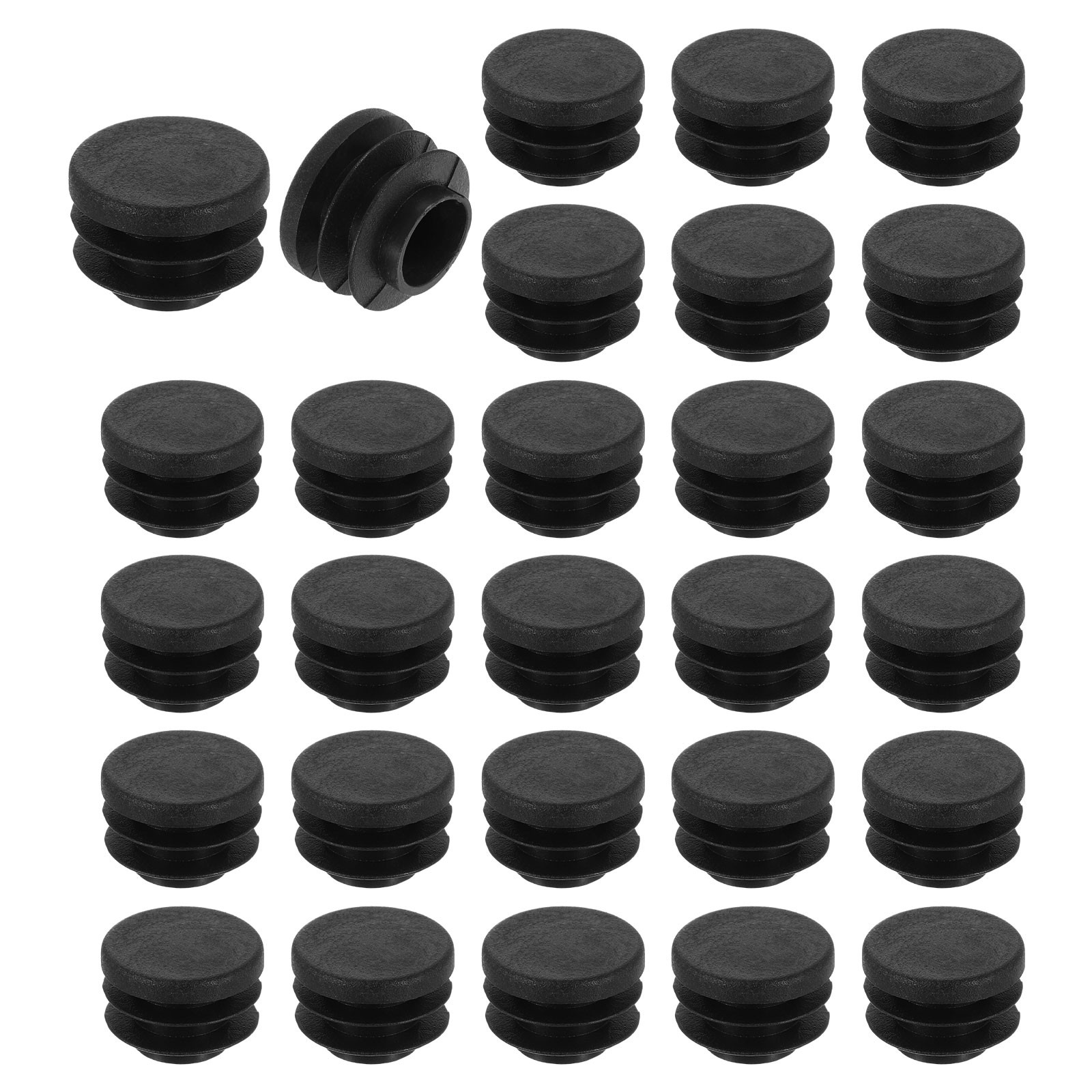 28 Pcs Round Plastic Plug Furniture Leg Pipe Insert 16mm(0.63 Inch)