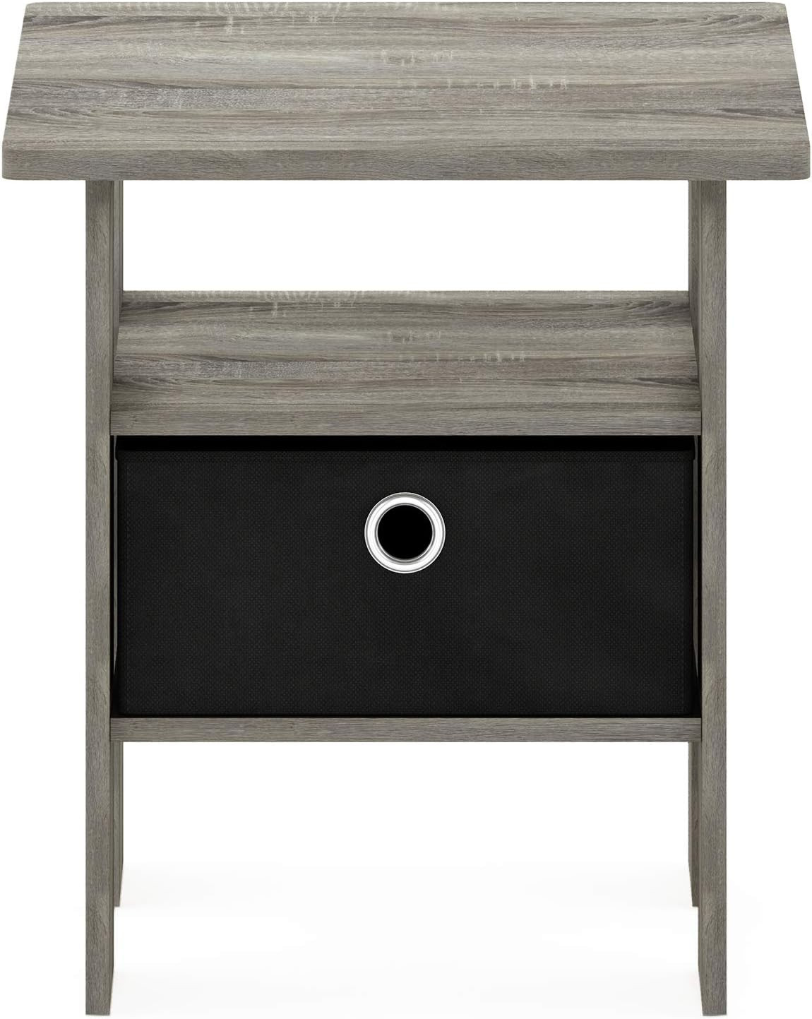 Andrey End Table / Side Table / Night Stand / Bedside Table with Bin Drawer