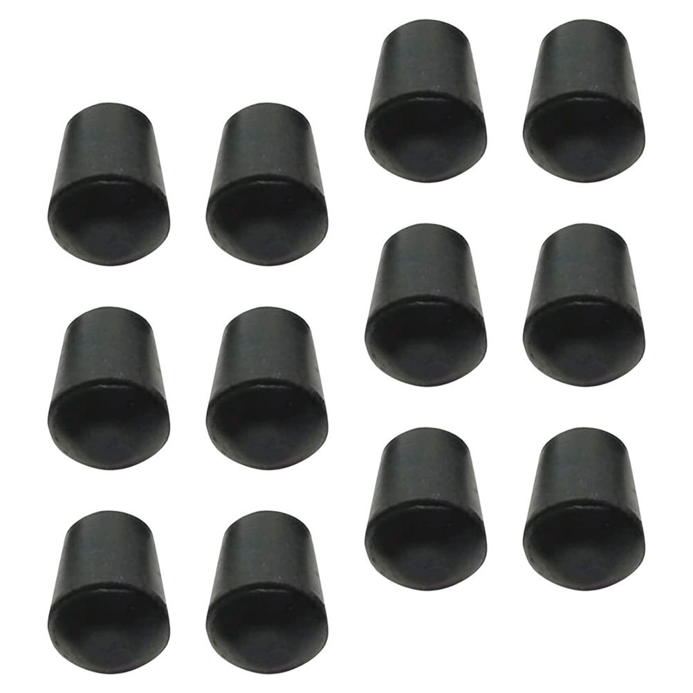 12 Pcs Waterproof Black Rubber Chair Leg Pads Furniture Feet Floor Protectors