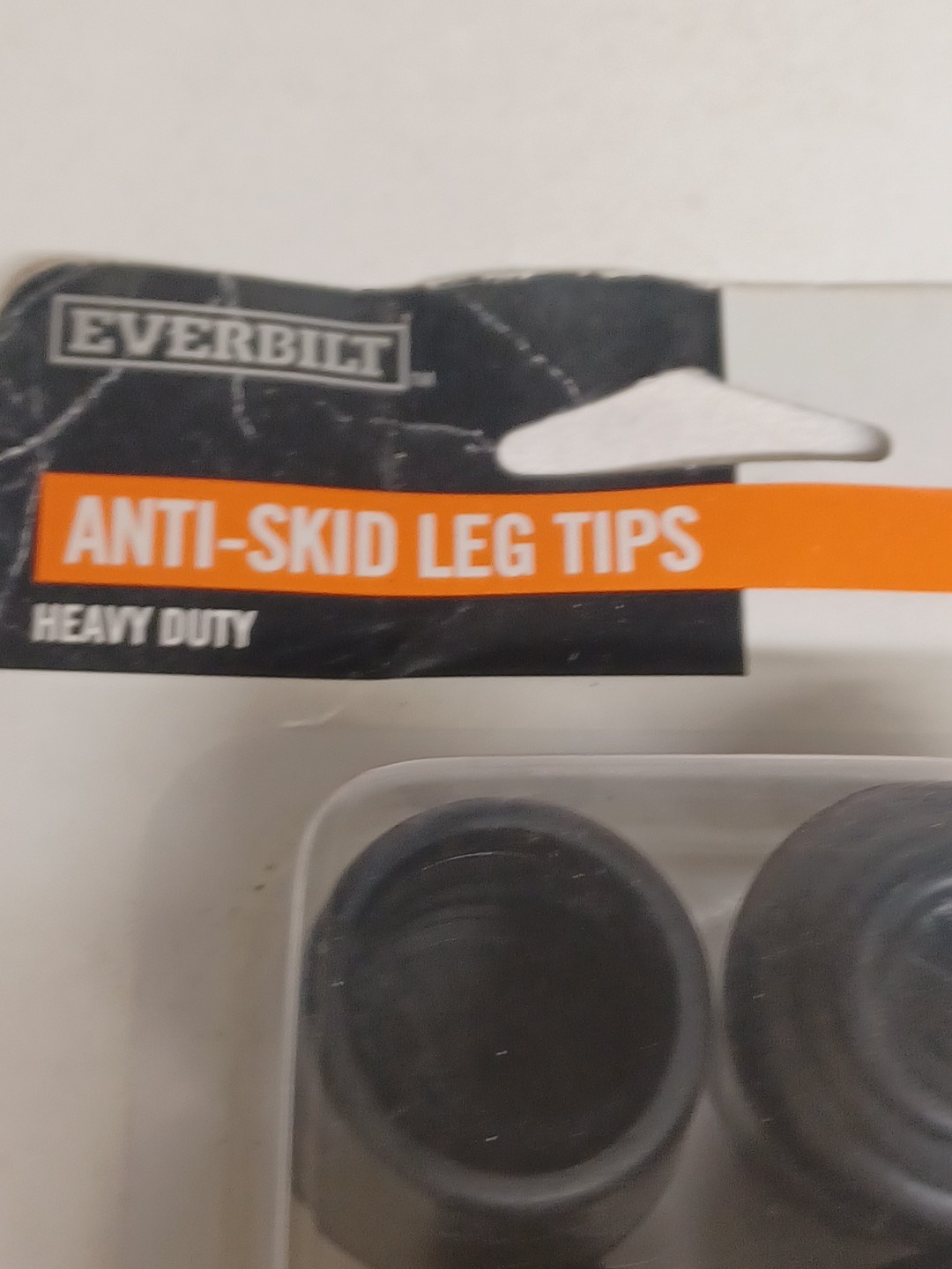(4-Pk) Everbilt Rubber Leg Tips Black 7/8″ Inside Diameter 9127