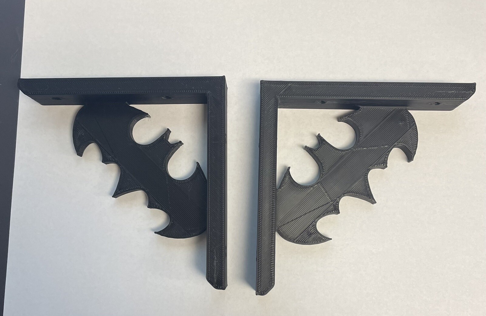 Ships fast!! Batman Shelf Shelves 2 Custom 3d Printed brackets Decorative 4.5 in