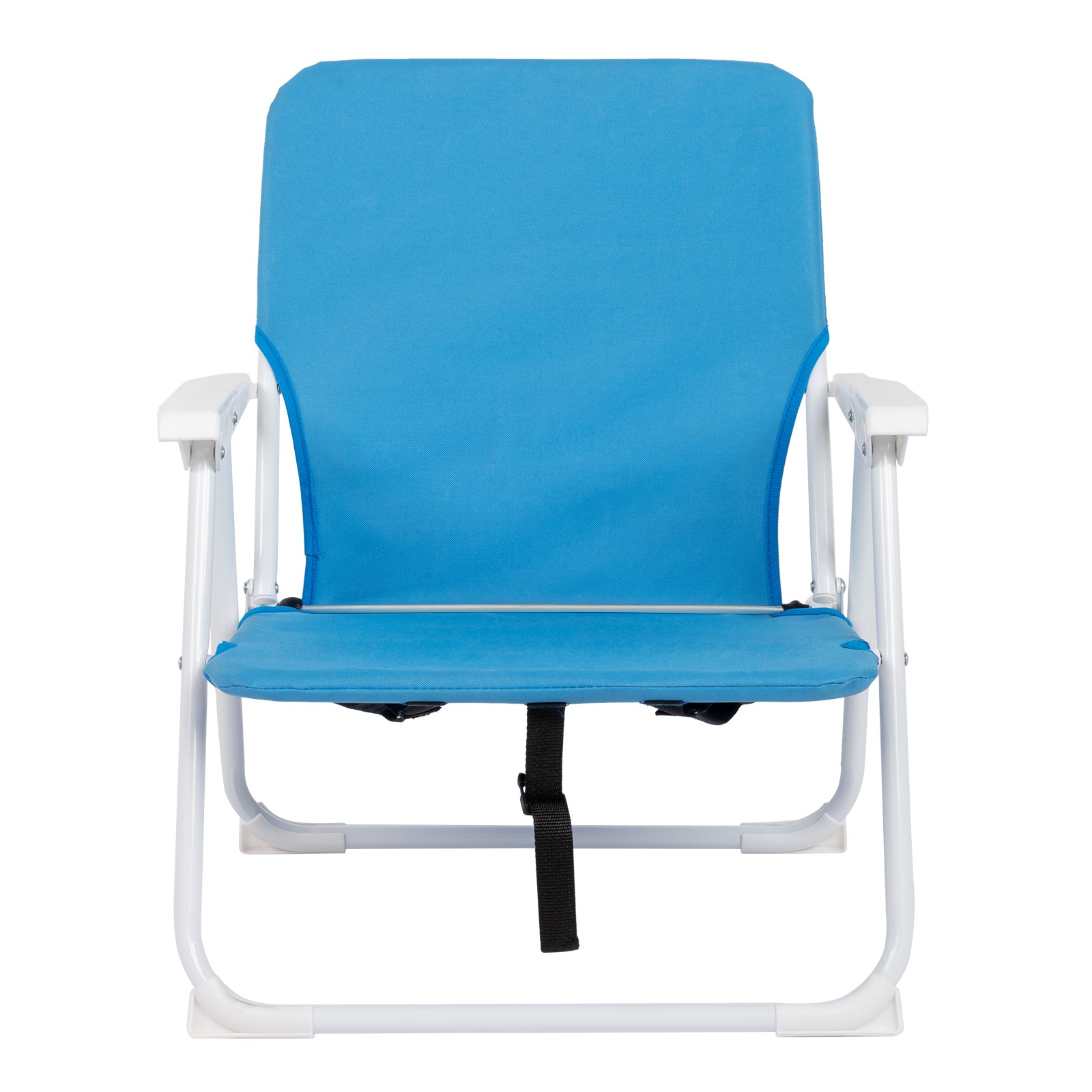 Oxford Cloth Iron Outdoor Beach Chair Blue