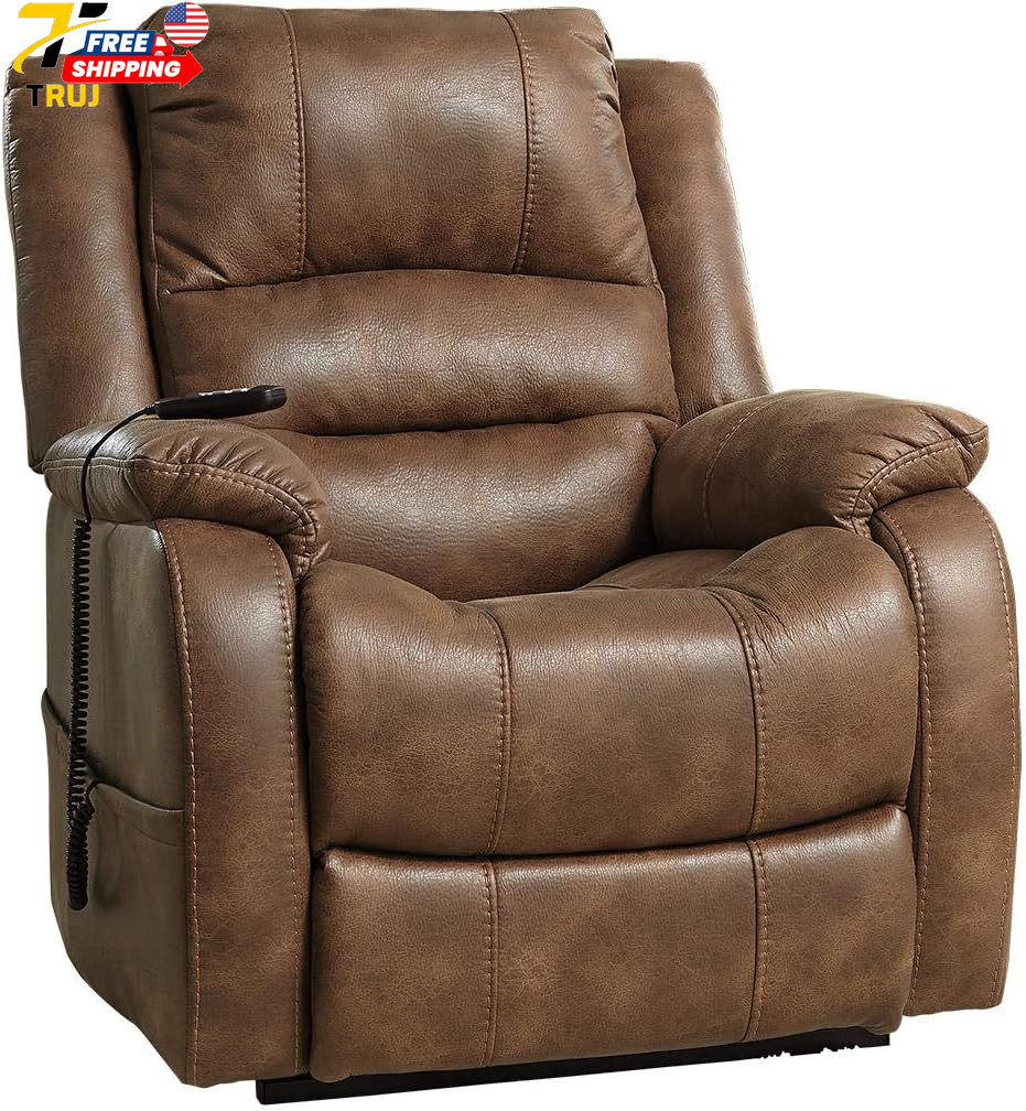 Design by Ashley Yandel Faux Leather Electric Power Lift Recliner for Elderly Br