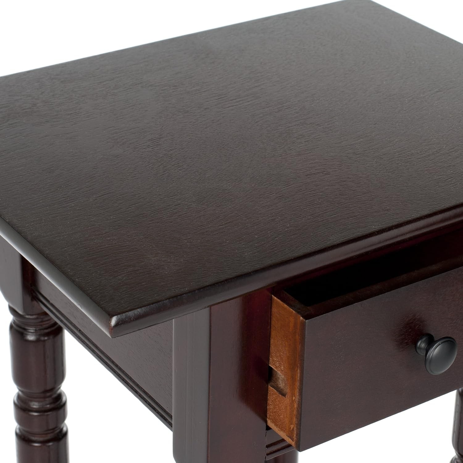 Home Collection Sabrina Cherry Side Table with Drawer