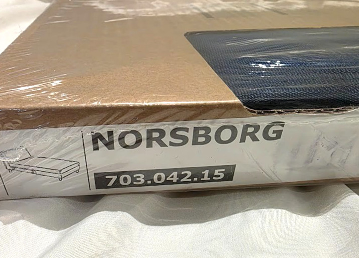 Ikea NORSBORG Chaise Lounge Section Cover Slipcover EDUM DARK BLUE New in Box!