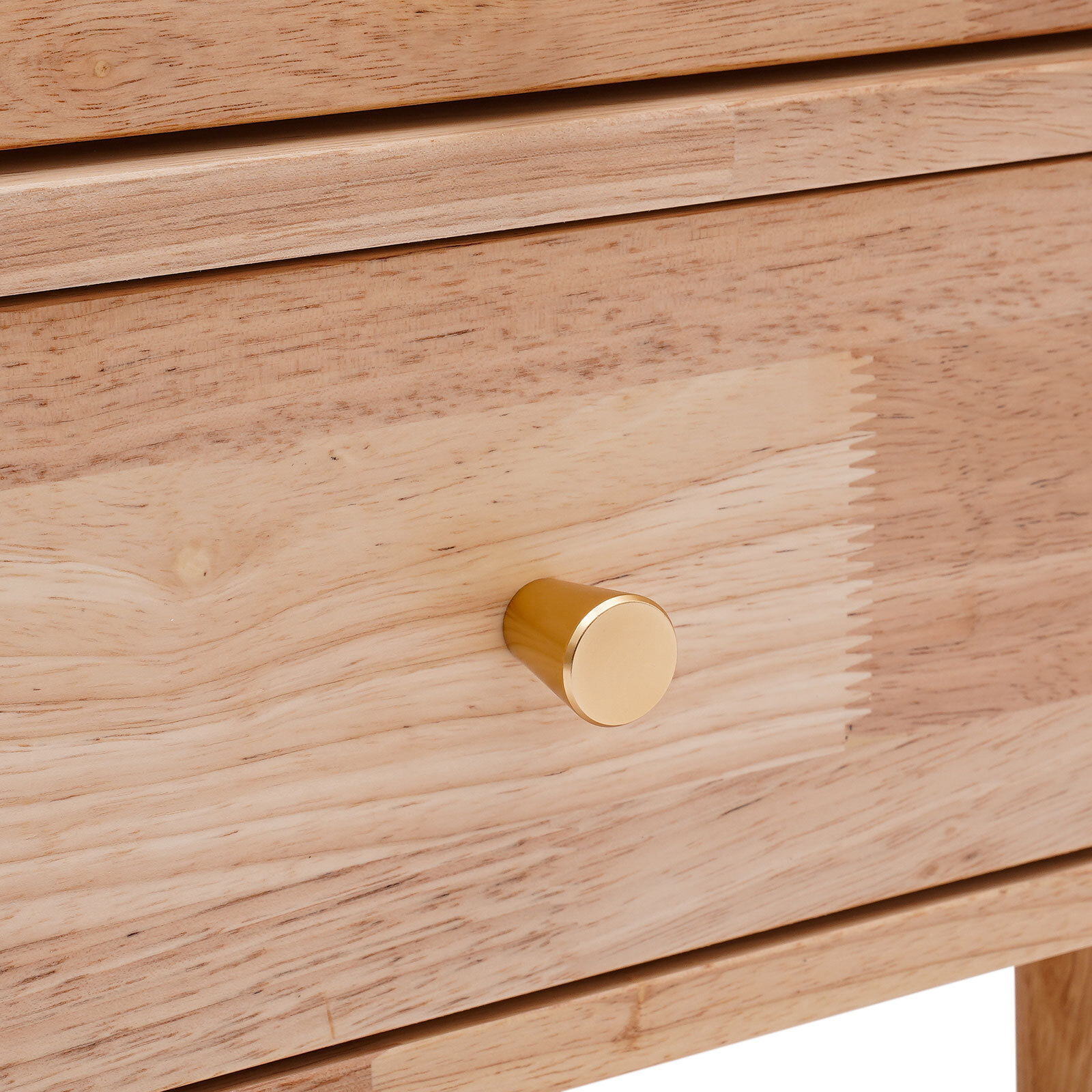 43.5*40*48cm Rubberwood Bedside Cabinet Bedroom Storage Cabinet With 2 Drawers