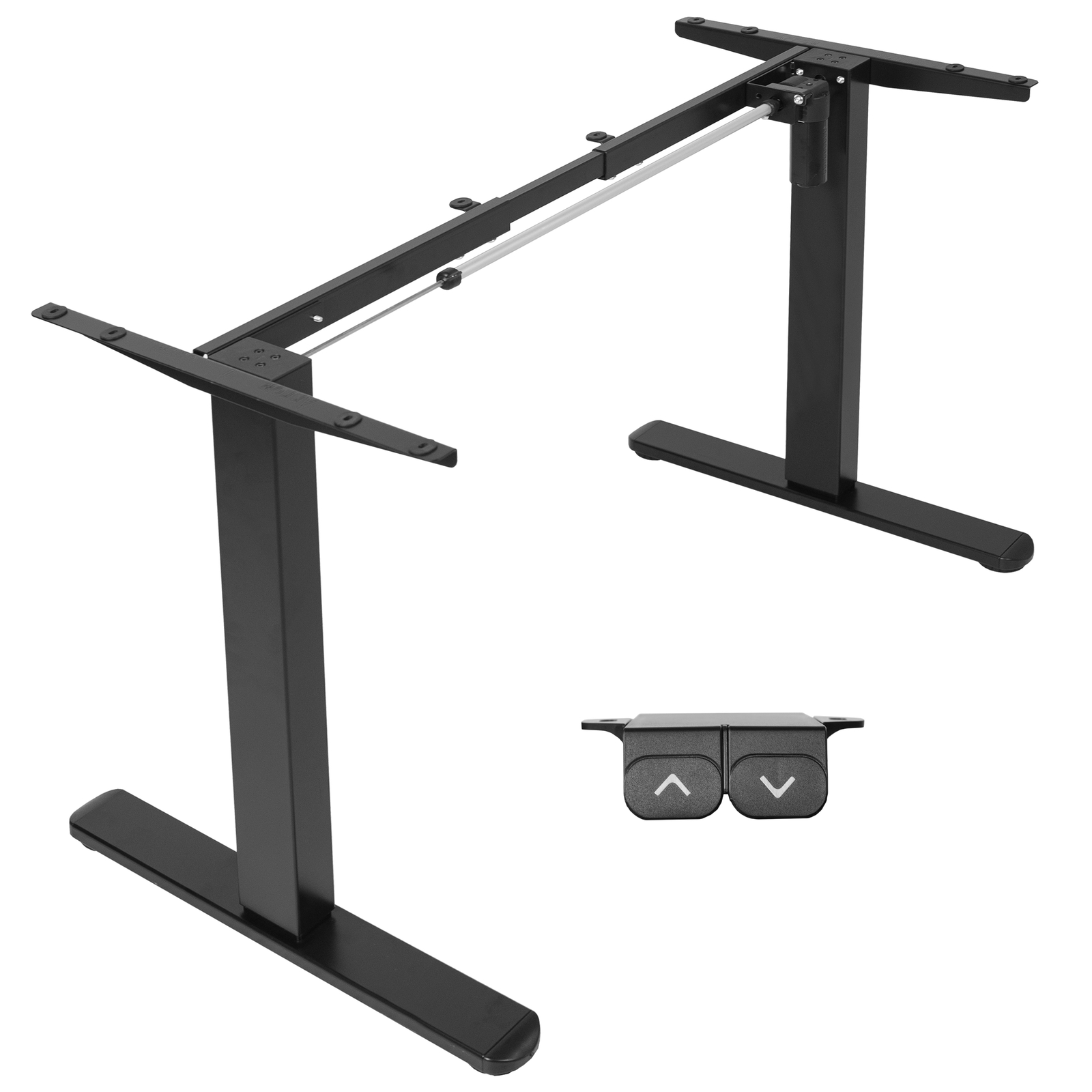 VIVO Black Electric Stand Up Desk Frame, Single Motor Standing Adjustable Base
