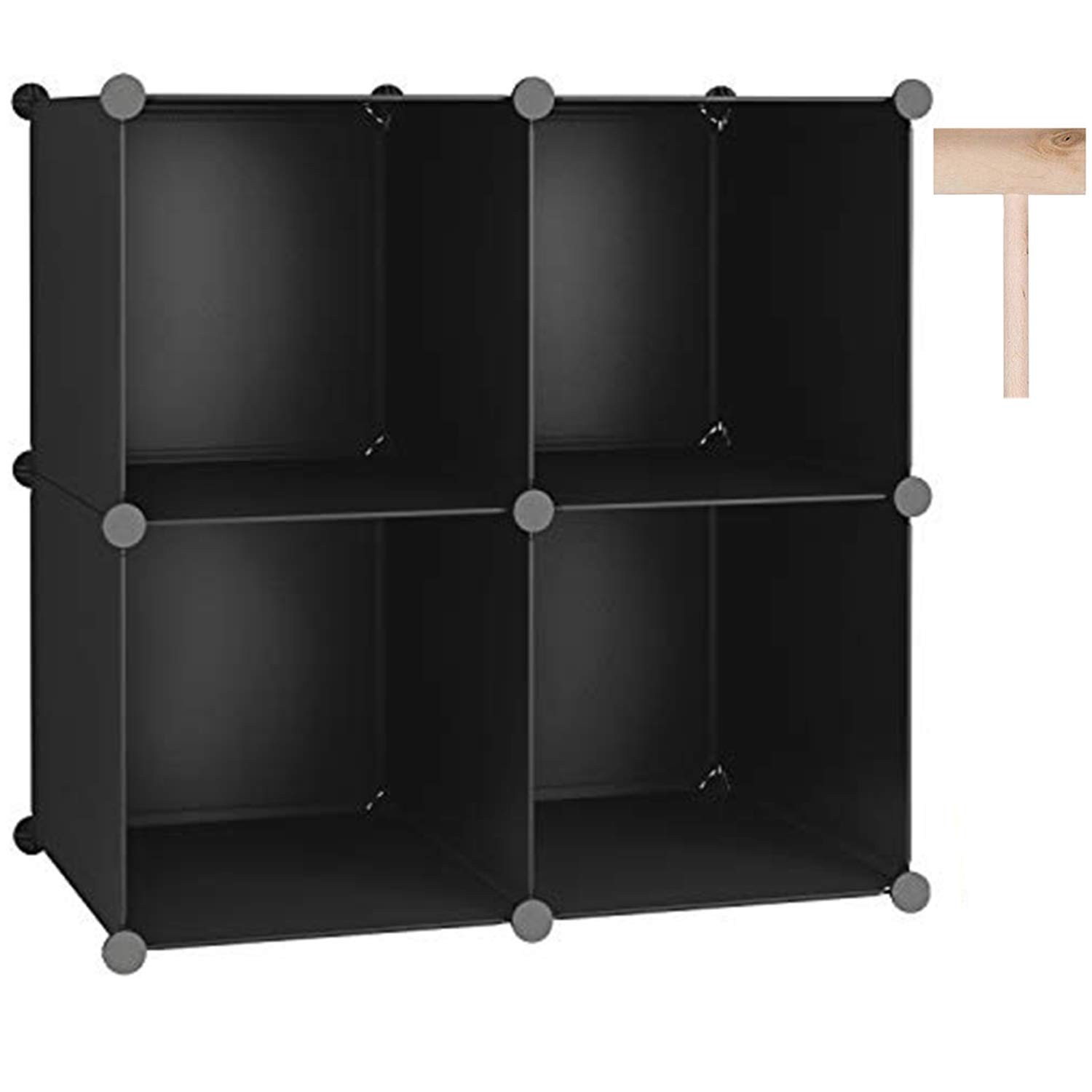 C&AHOME Cube Storage Organizer, 4-Cube Shelves Units, Closet Cabinet, DIY Pla…