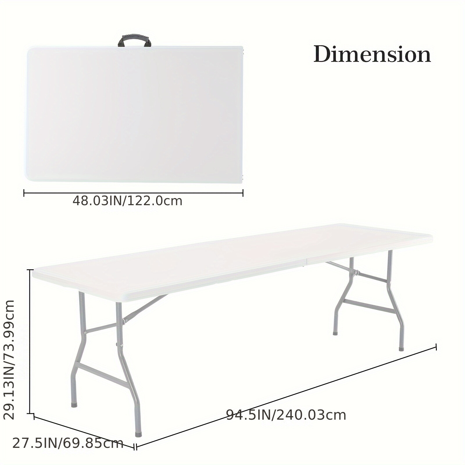 Portable Folding Camping Picnic Dining Table Outdoor Indoor Table Heavy Duty