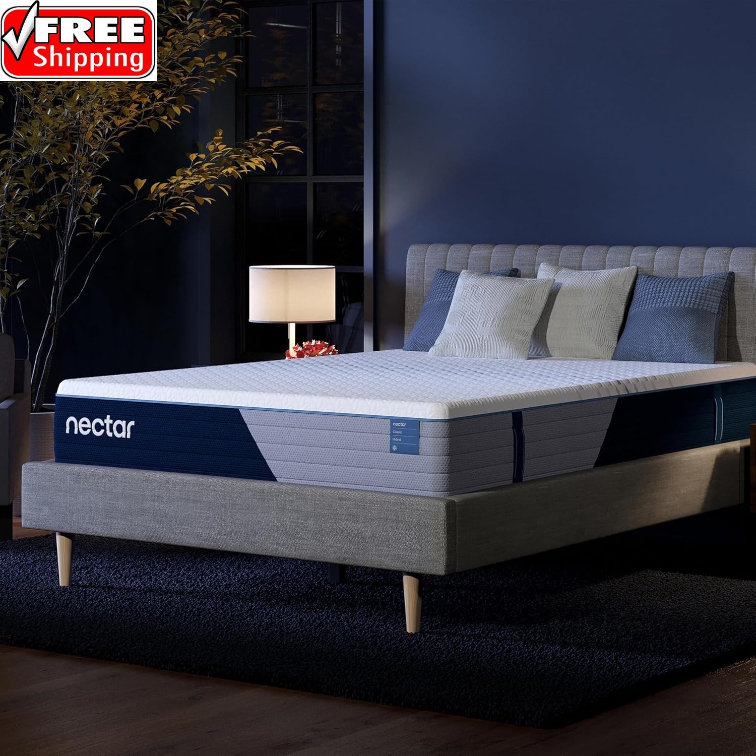 Classic Hybrid 12” Queen Mattress – Medium Firm – Memory Foam & Innerspring Coil