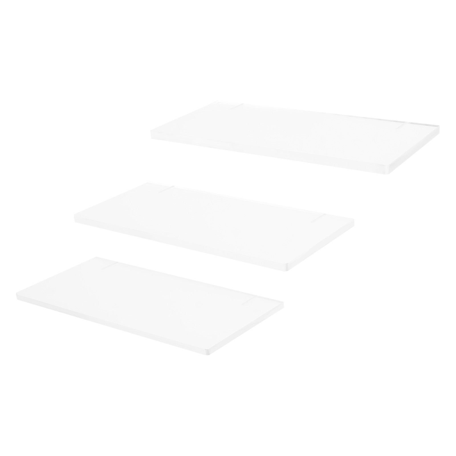 17.5″x9.5″ 3 PCS Wall Shelves Clear Acrylic Floating Shelves Wall Mounted Shelf
