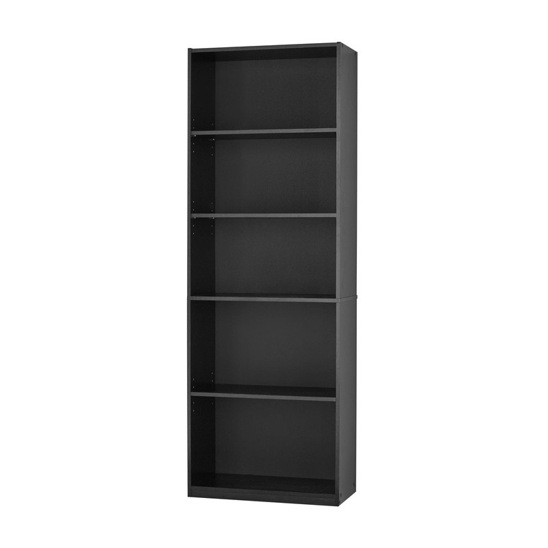 5-Shelf Adjustable Bookcase W/ Fixed Shelves Living Room Office Storage New