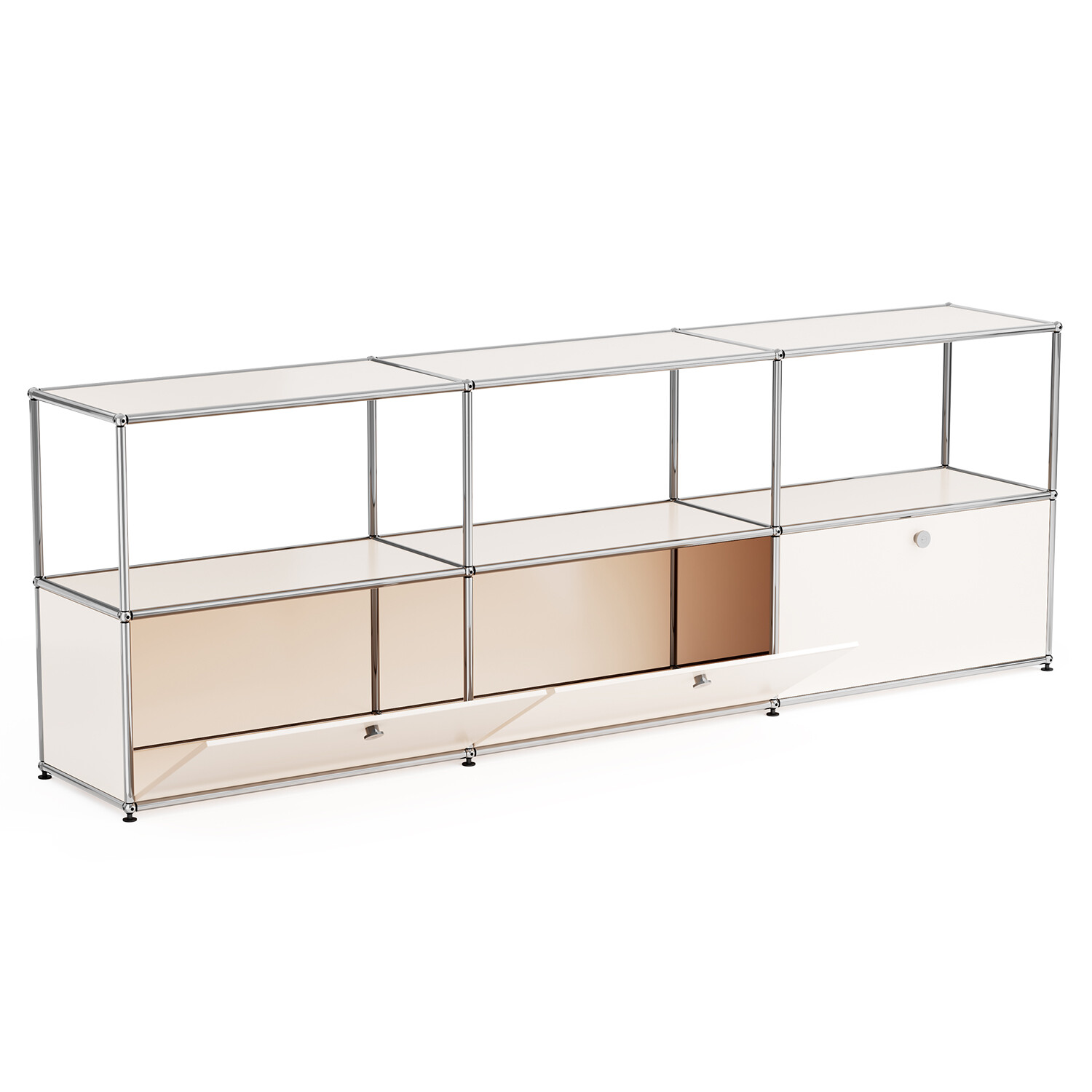 USM Haller Style Modern Storage Cabinet Free-Standing Shelf Modular Type G 6Cell