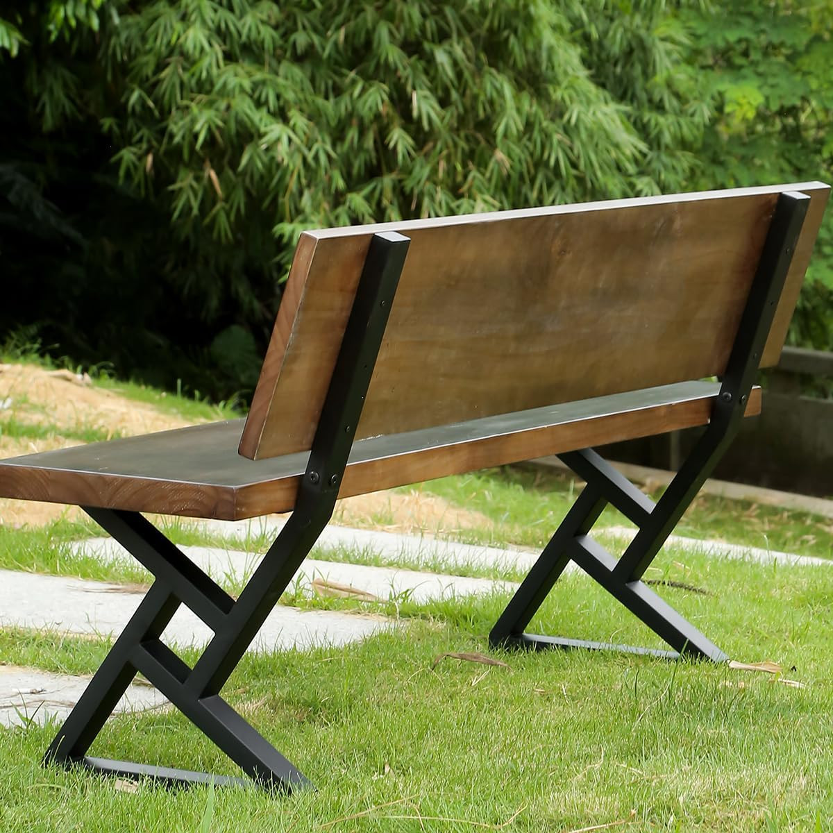 16″ Metal Bench Legs with Backrest Bracket, Set of 2 | Metal Chair Base，Diy Proj