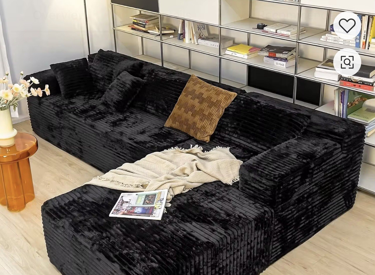 No Assembly Modular Sectional Sofa Couch – Upholstered Living Room Furniture