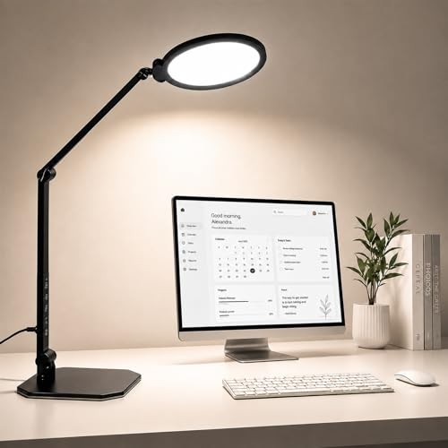 LED Desk Lamp Pack, LED Desk Light for Home Office & Video Calls, Adjustable 2