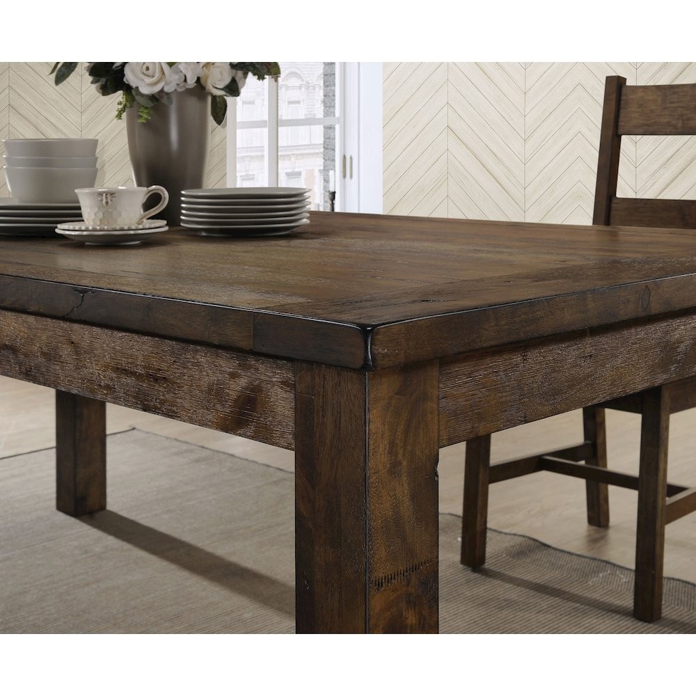 Coleman 9-piece Rectangular Dining Set Rustic Golden Brown