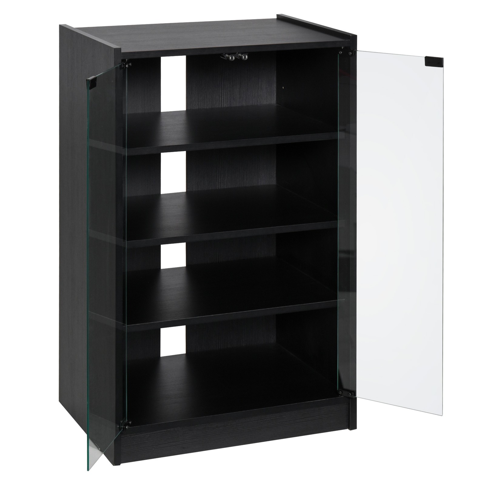 5-Tier Media Stand Cabinet Home Theater with Adjustable Shelves Cable Management