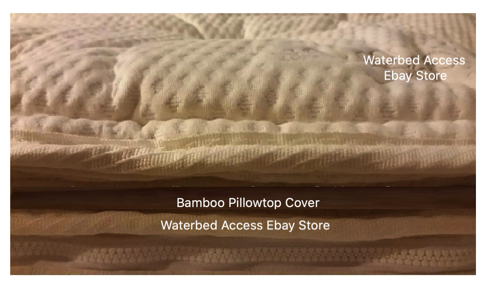 King Complete Size Softside Waterbed with Dual Waveless Bladders & Dual Heaters