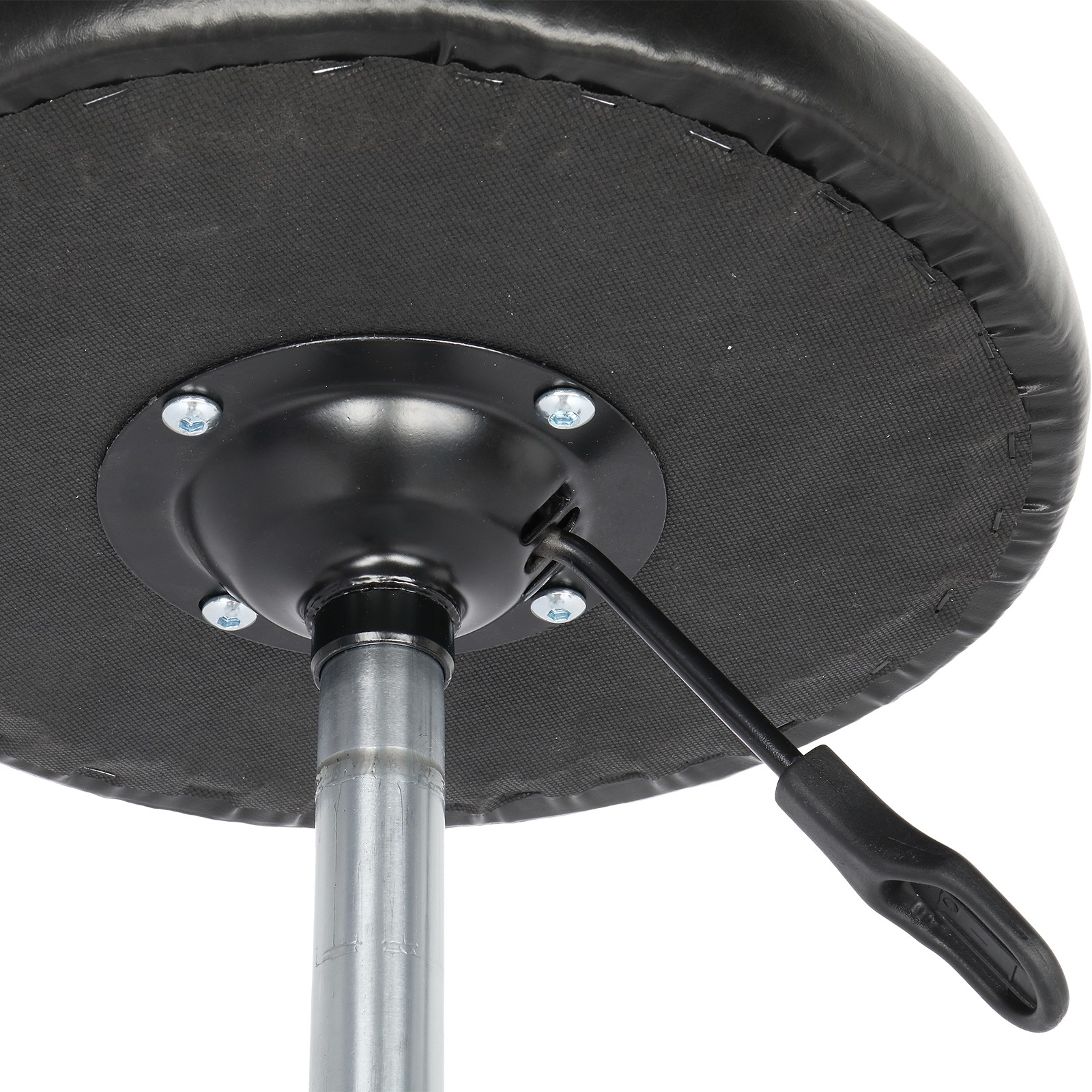 Black Round Pattern Rotating Height Adjustable Bar Stool for Kitchen Counter