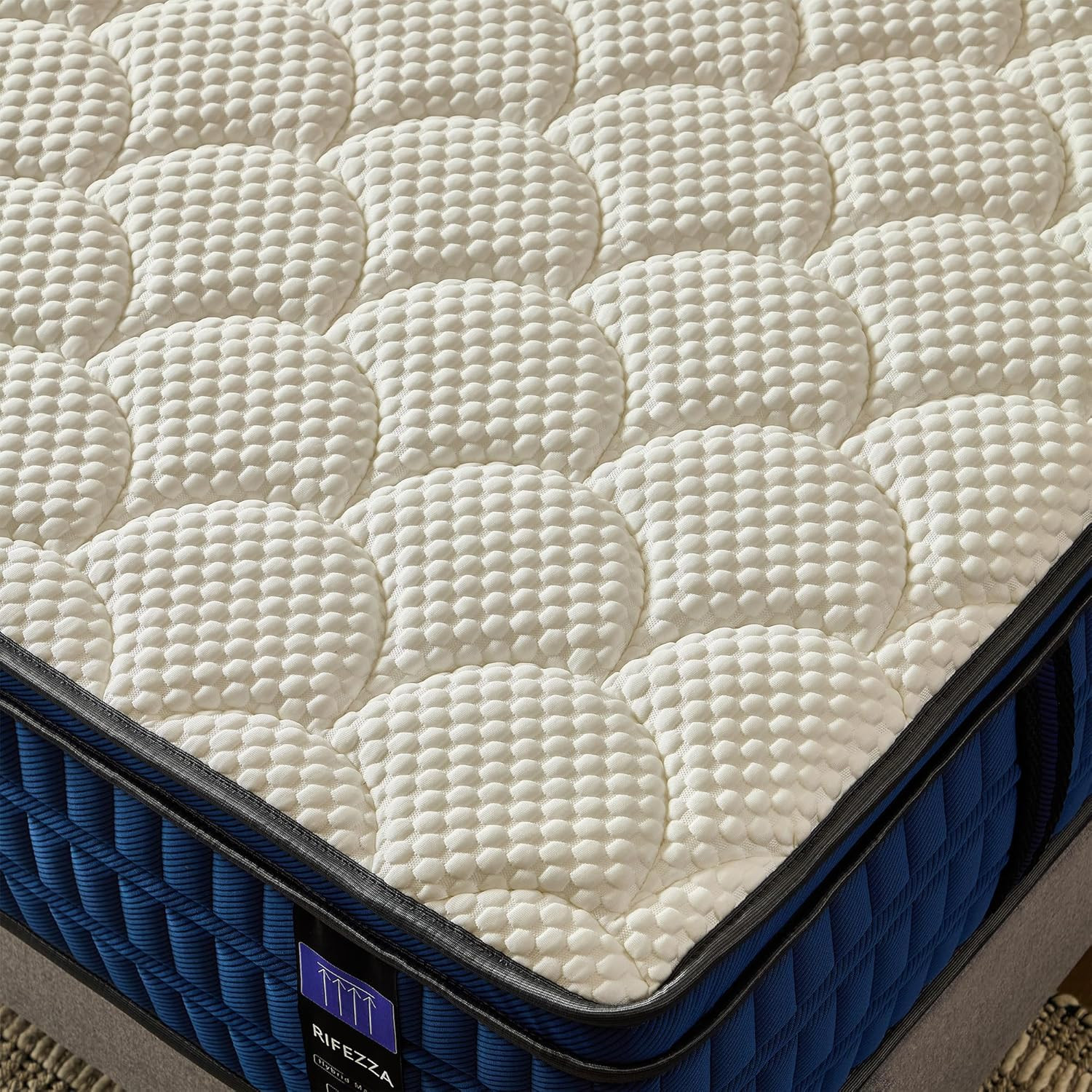 14″ Hybrid Mattress – Medium-Firm Gel Foam & Pocket Coils, Cooling Euro Top