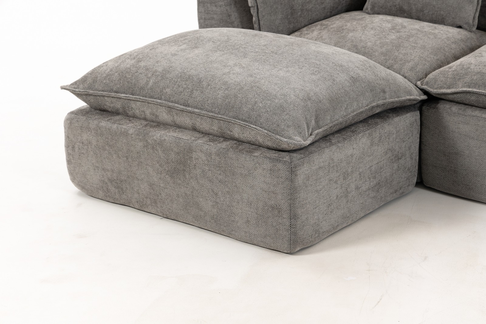 129.8″ Width Cloud Couch Oversized Modular Sectional Sofa True Relax Comfy