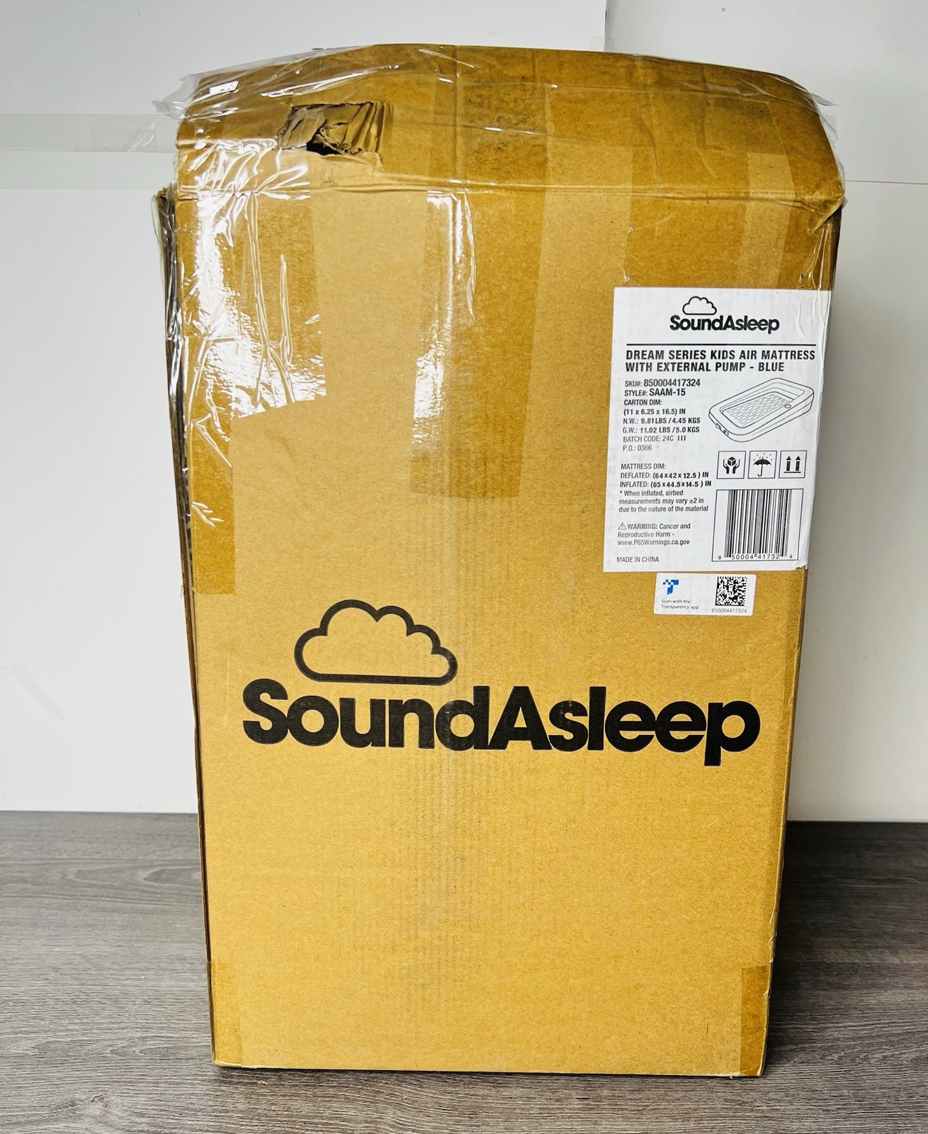 Soundasleep Dream Series Kids Air Mattress with High Speed External Pump