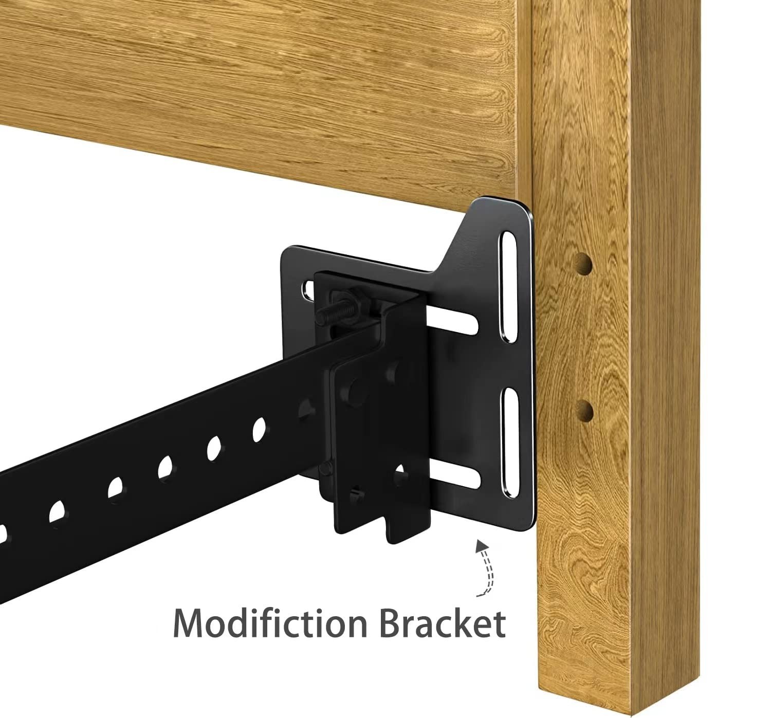 2Pcs Bed Frame Conversion Kit,Bed Frame Adapter Bracket,Heavy Duty Bed Modifi…