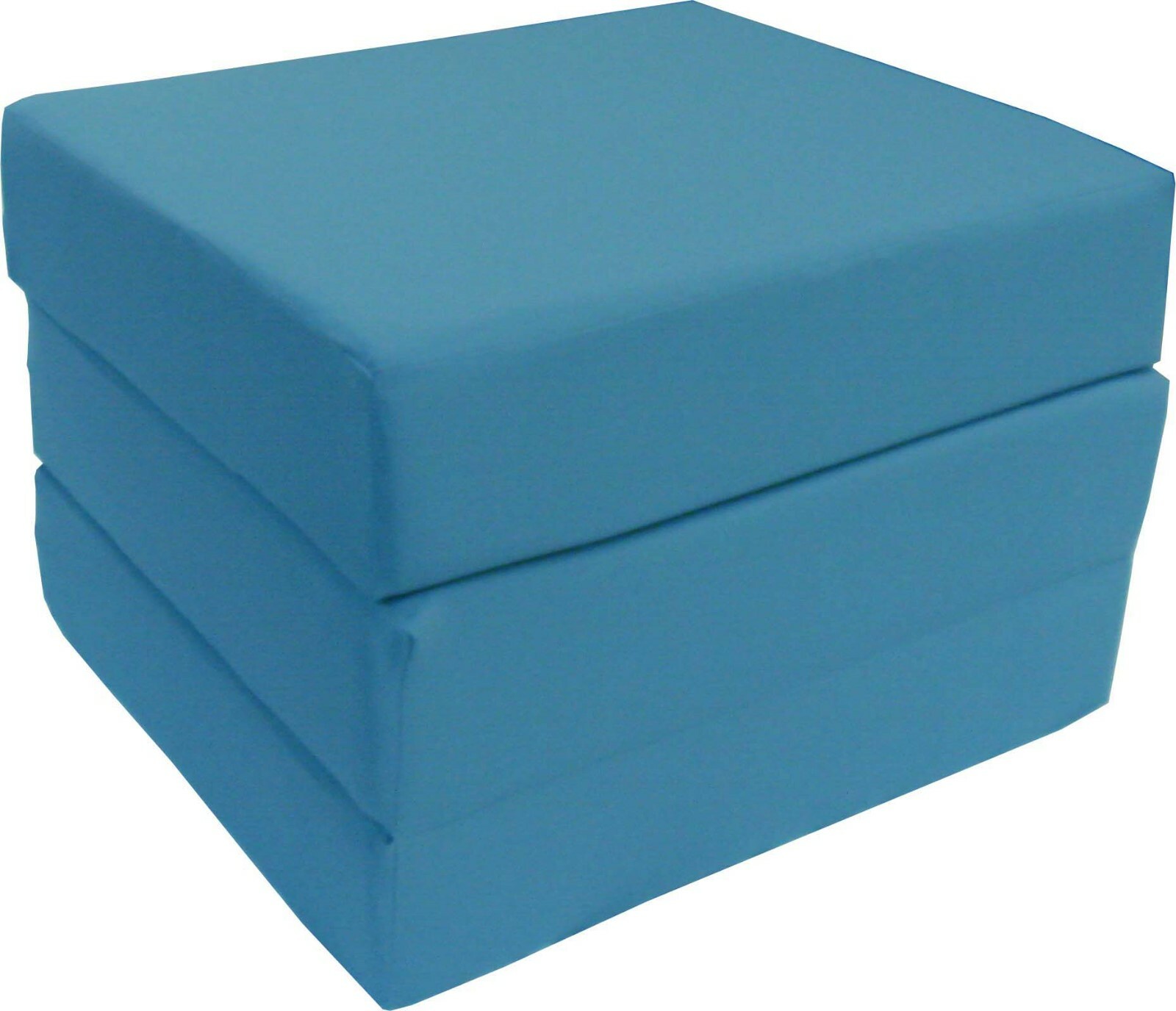 Shikibuton Trifold Foam Beds 1.8 lbs Density, Folding Mattress 6x27x75 Turquoise