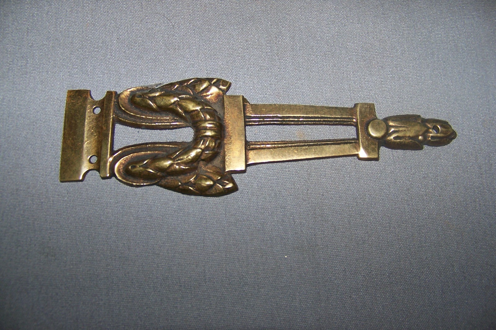 Single, Narrow, Vintage, Solid Brass, Decorative Ormolu – See Tone Description