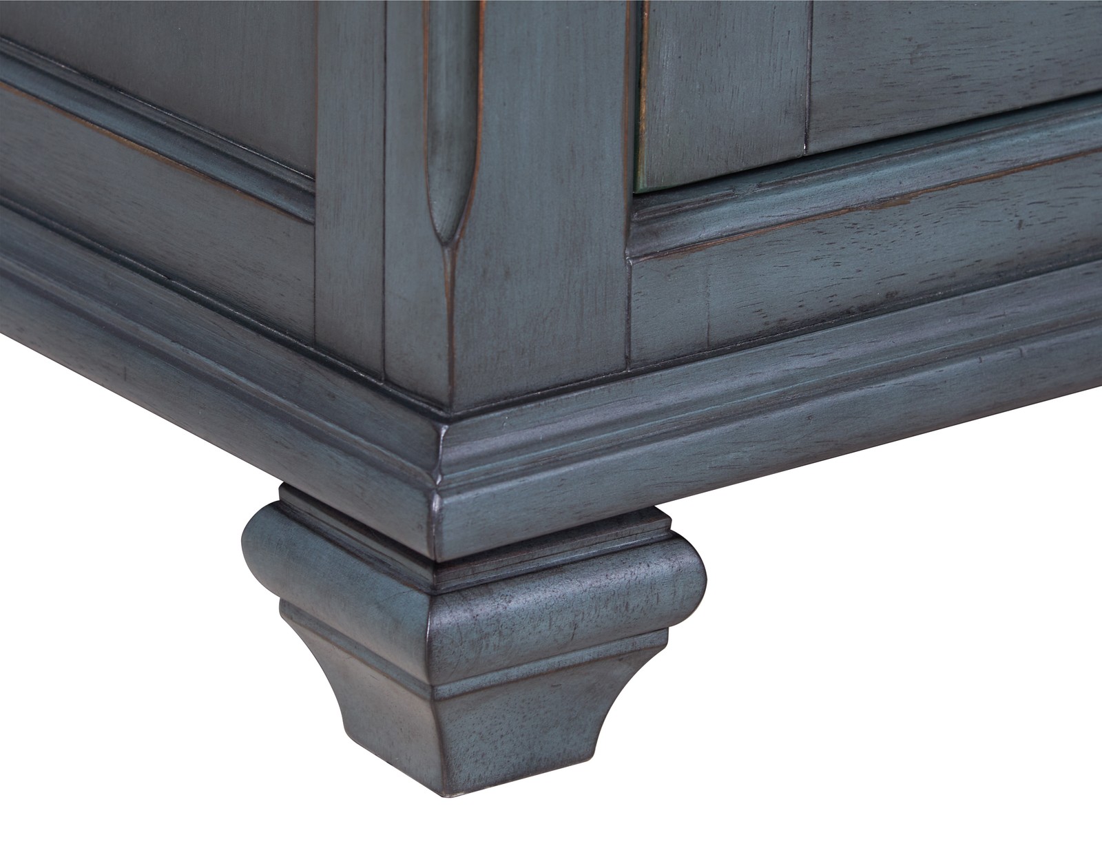 Americana Buffet Server Cabinet, No Assembly Required, Corduroy Blue Finish