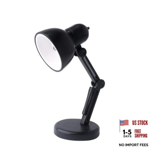 Mini LED Desk Lamp Fridge Magnet, Cute Novelty Refrigerator Magnets, Black