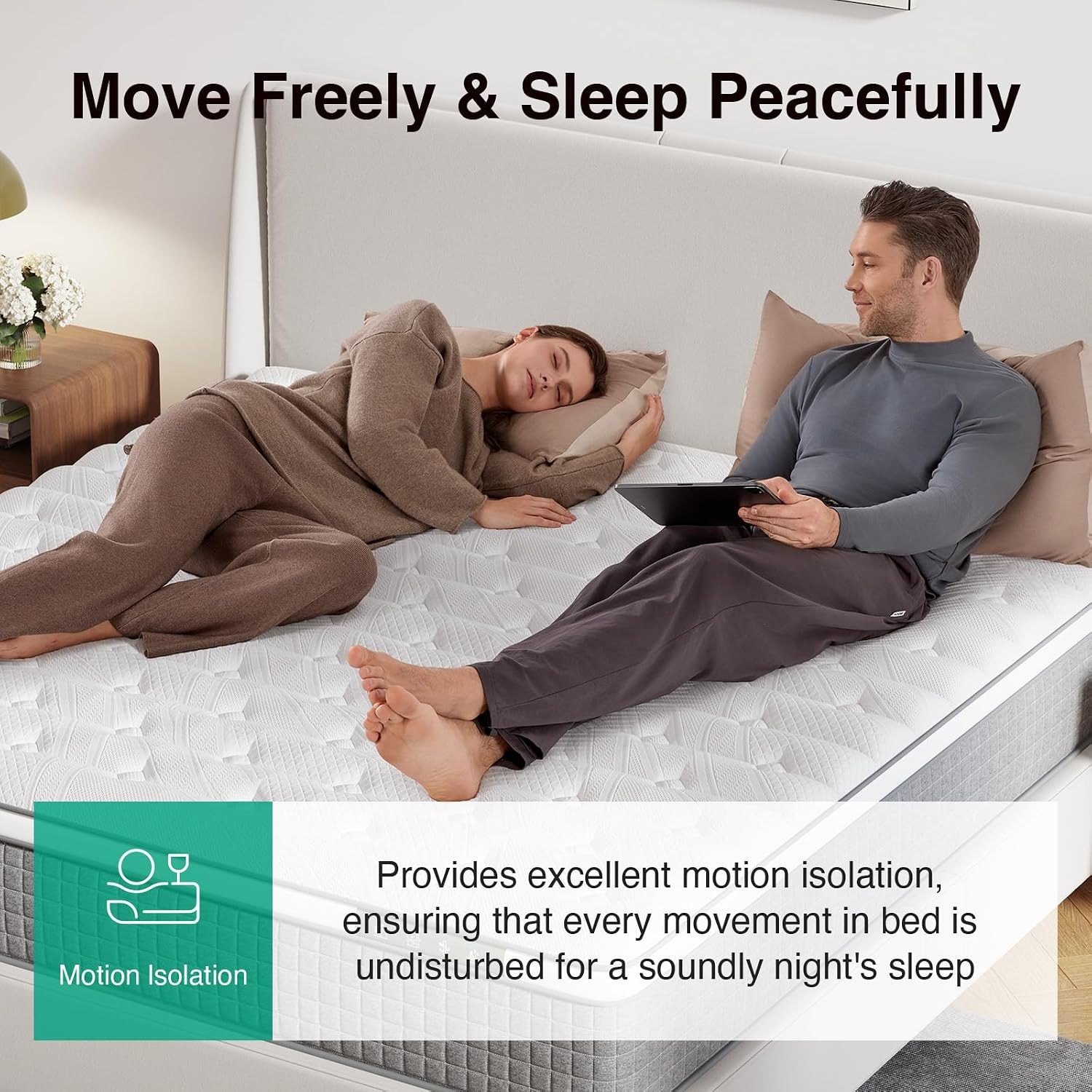 12 Inch XL Twin Mattress,Twin XL Hybrid Mattress with Gel Memory Foam,Pocketed