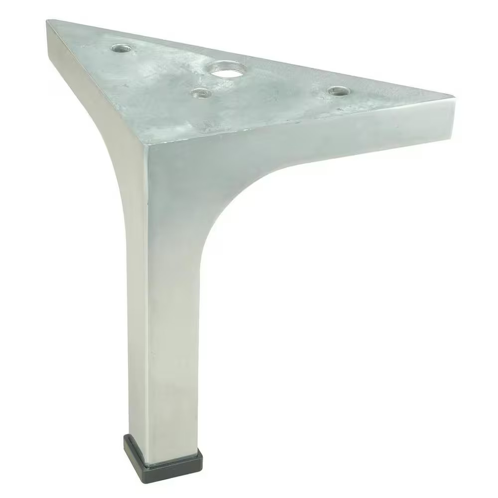 4 3/4 In. (120 Mm) Aluminum Alloy Abstract Contemporary Furniture Leg