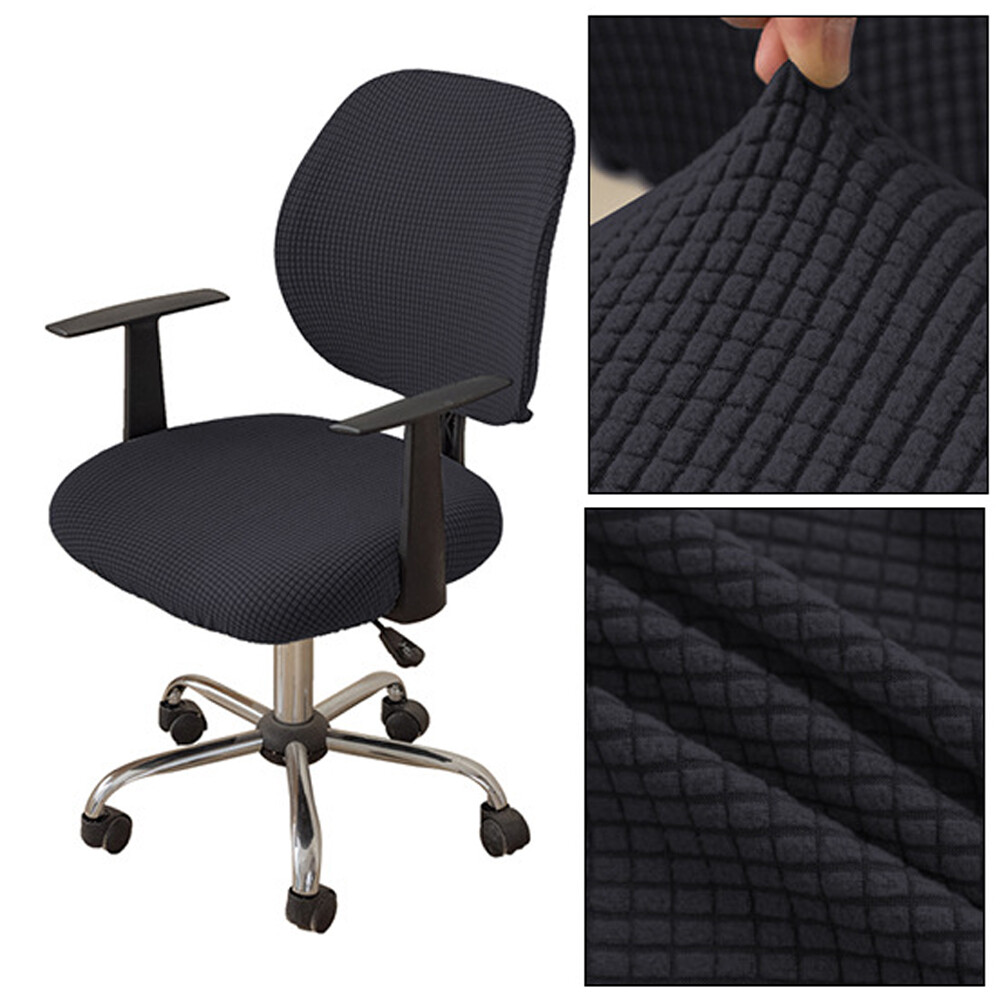 Split Office Chair Cover Stretch Computer Task Seat Cover Slipcover Protector