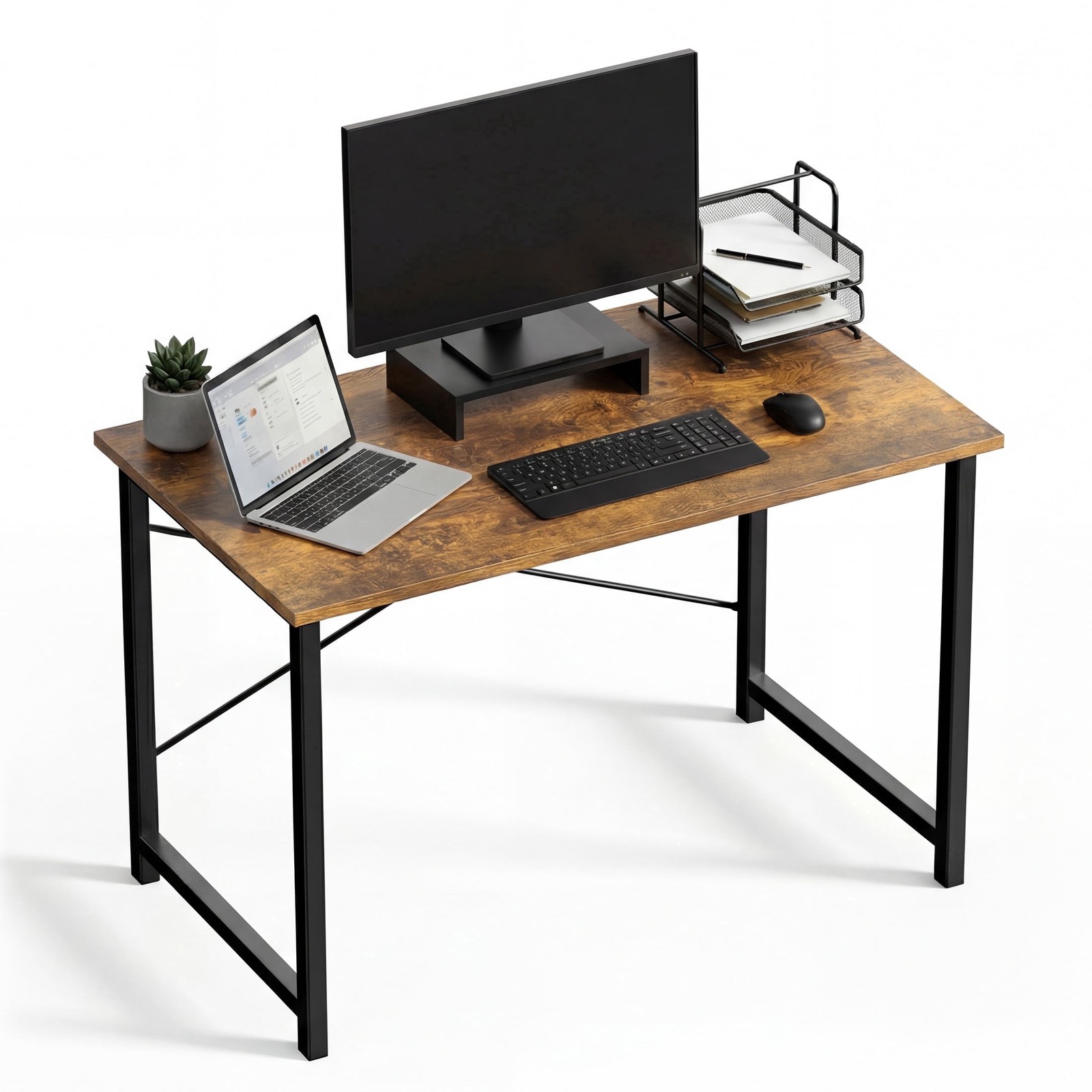 44in Computer Office Desk, Writing Table for Small Spaces, Modern Style Home