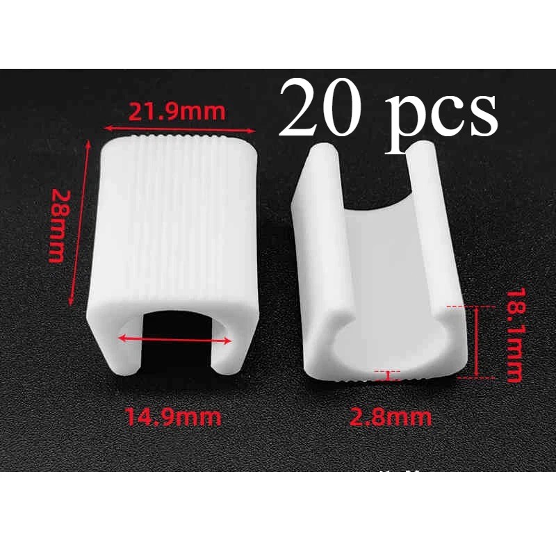 U Shape Plastic Chair Foot Caps Pads Tube Wrap Cushion Covers