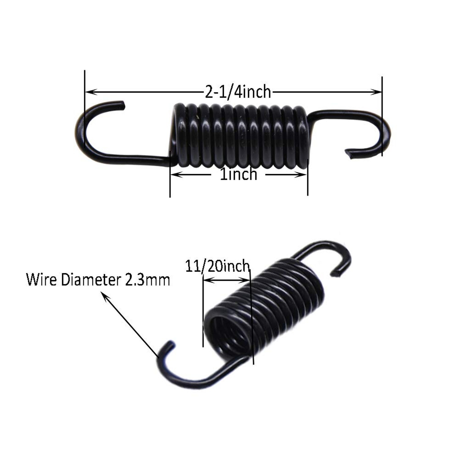 2-1/4 inch (Pack of 8) Overall Length Furniture Springs Replacement Part for …