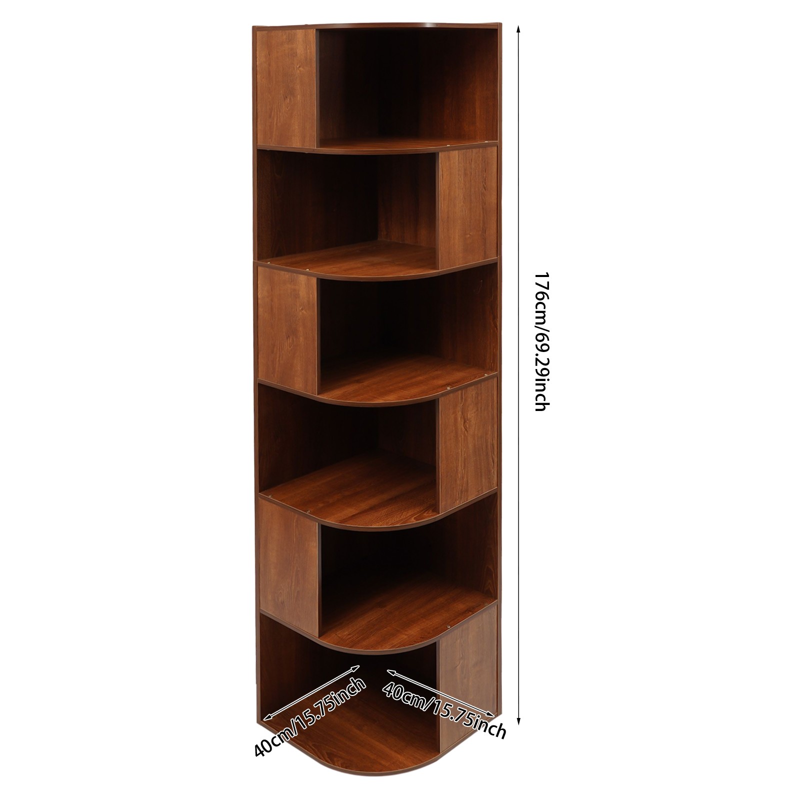 Floor-standing Bookcase Display Cabinet, Standing Bookshelf, Corner Bookshelf