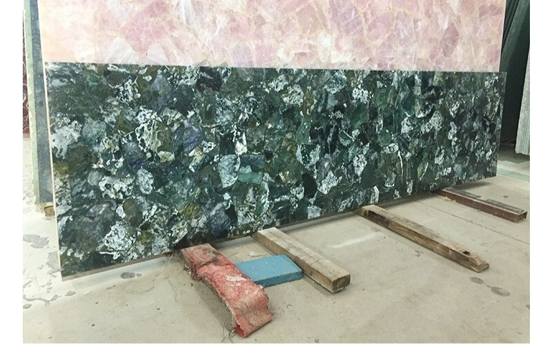 Moss agate dining slab / moss agate counter kitchen slab / moss agate desk decor