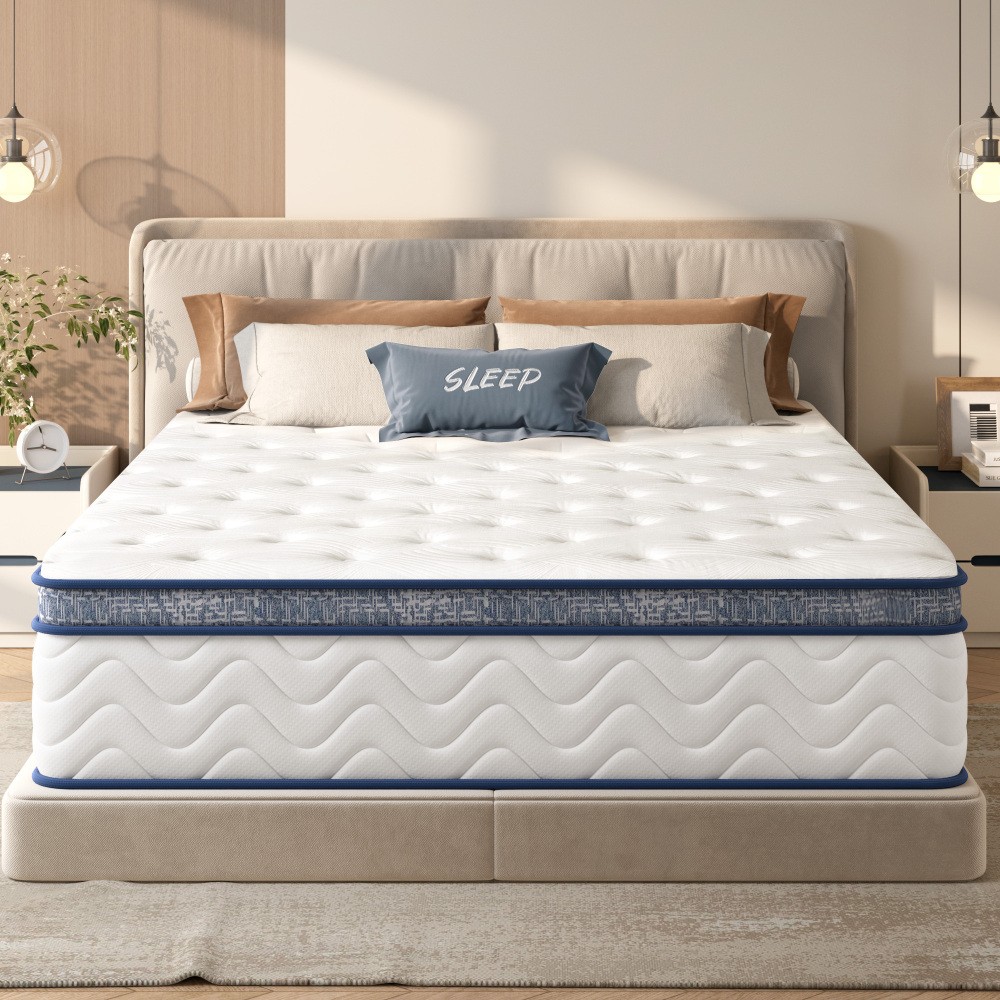Hybrid Mattress 10″ / 12 ” King Queen Mattress,Individually Pocketed Innerspring