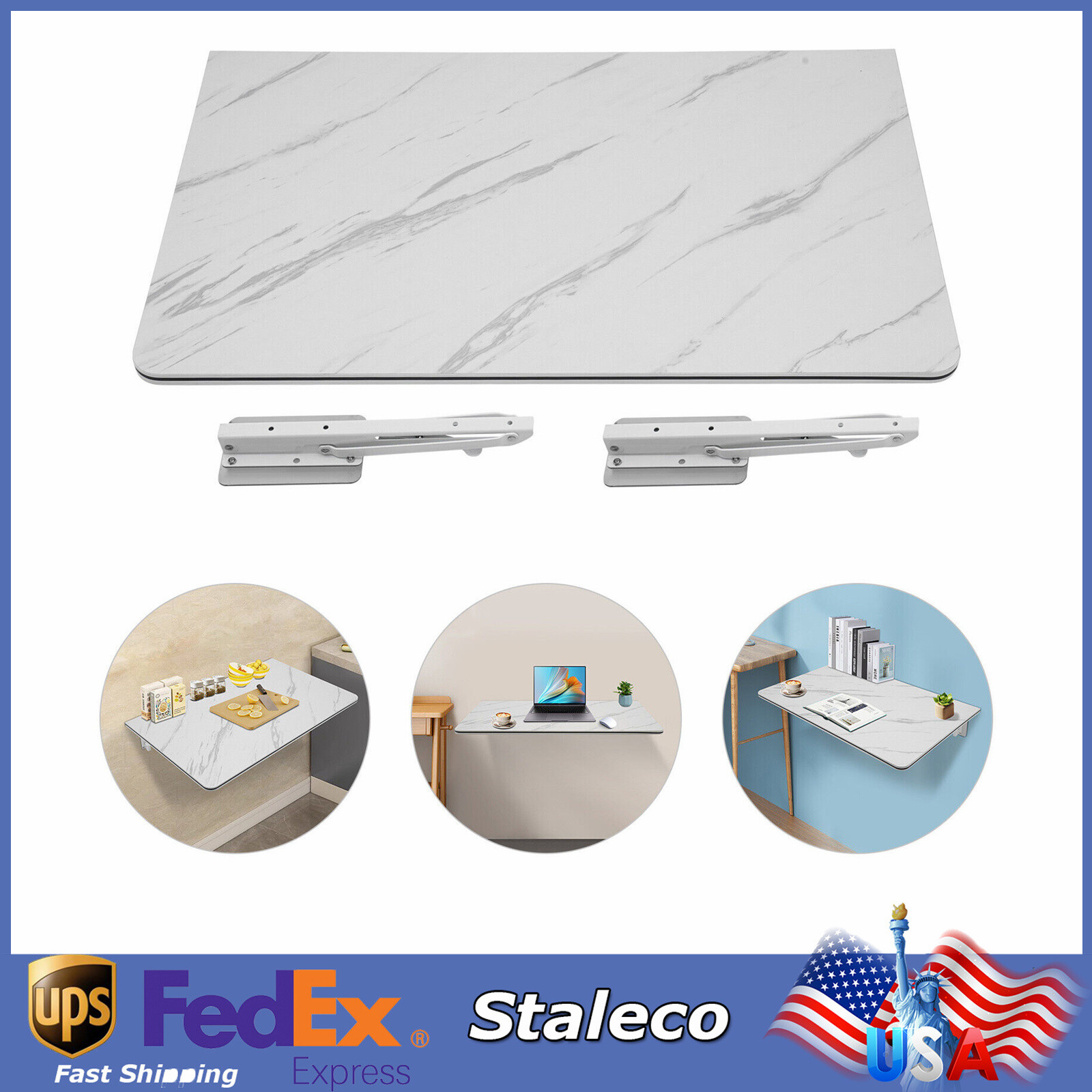 Folding Wall Desk Wall-mounted Foldable Table Wall Mounted Laptop Table Desk