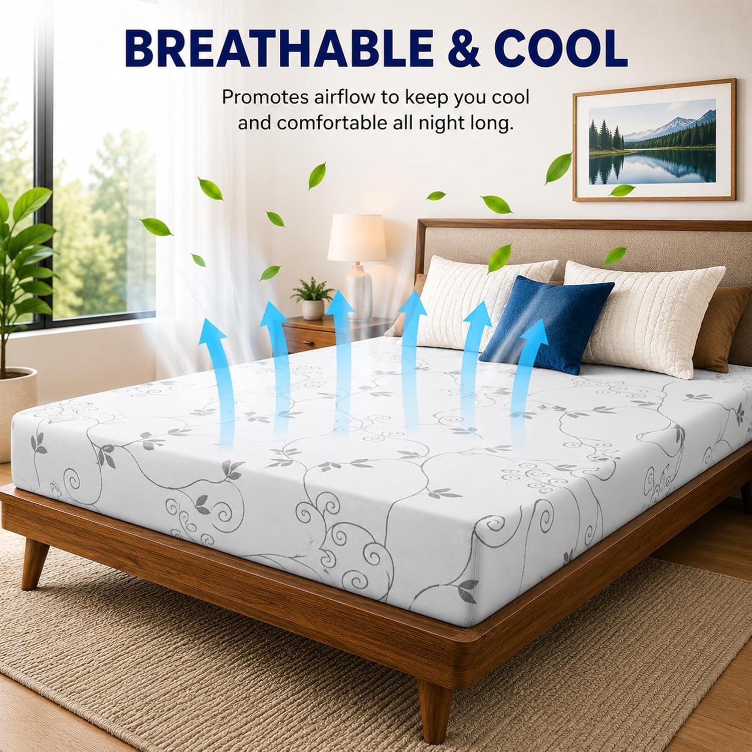 4-Inch High Density Foam RV Mattress Replacement, Medium Firm, Travel Camper