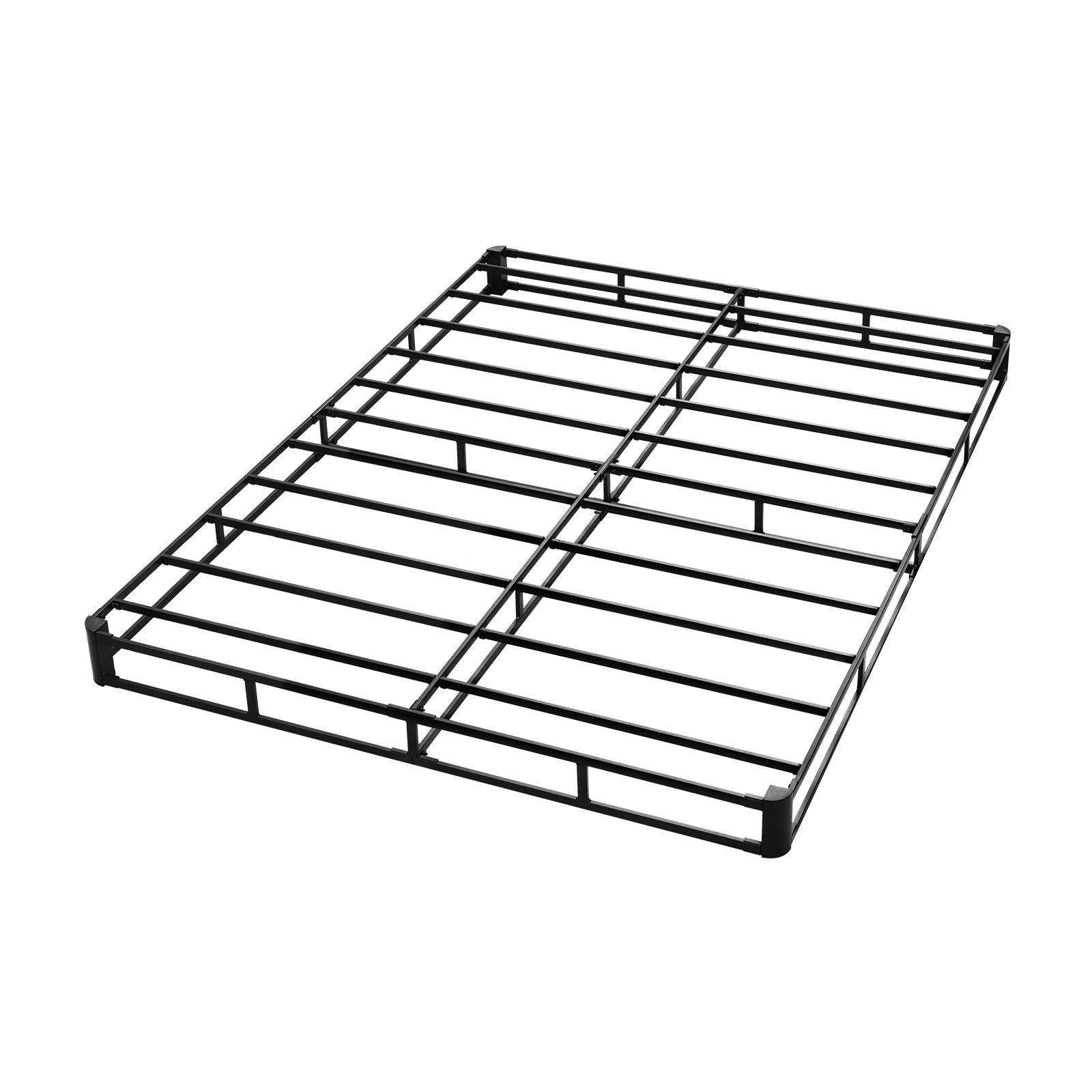 Queen Box Spring: 3500lb Steel Frame, 5.1in Height, Washable Fabric Cover